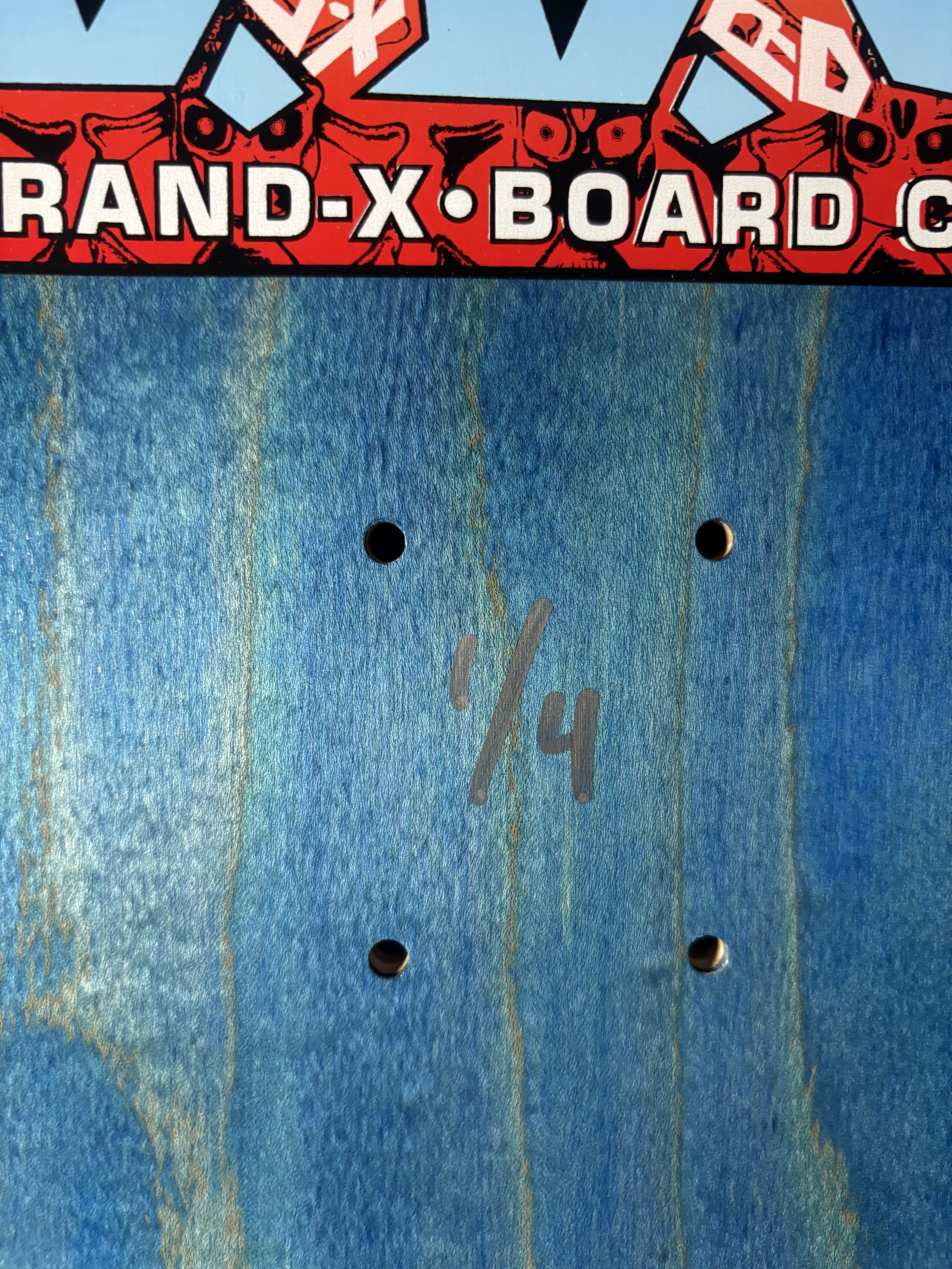 BRAND-X~ BBC BRYAN PENNINGTON MARCHING MUSHROOMS HAND-PAINTED SKATEBOARD DECK