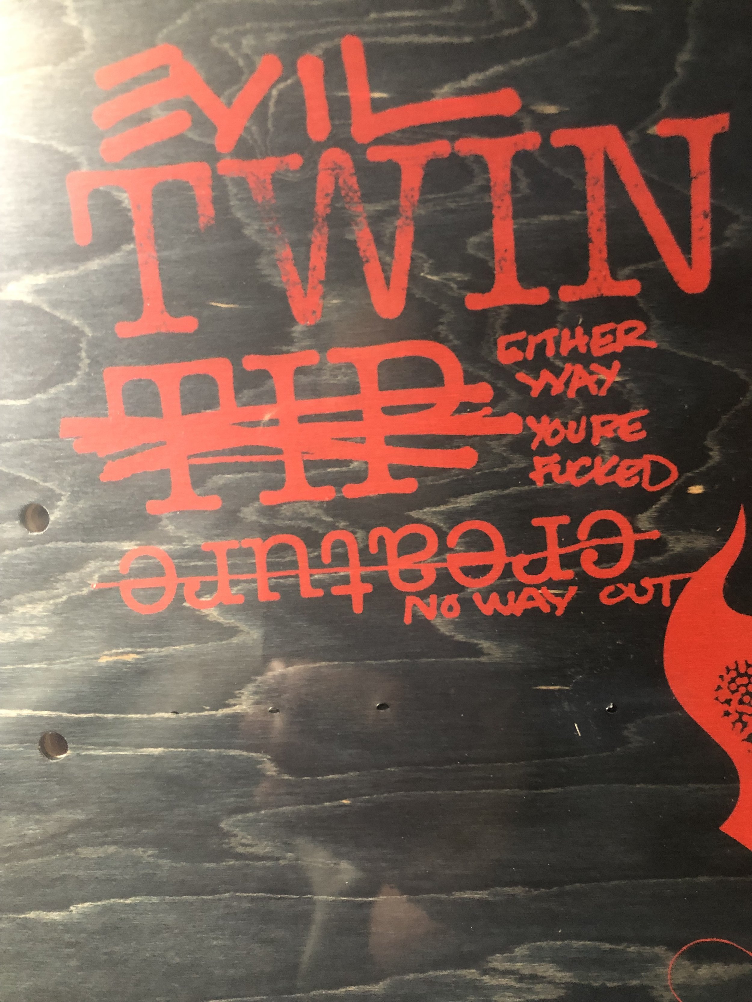 CREATURE~ EVIL TWINS SMALL TWIN TIP CREATURE SKATEBOARD DECK