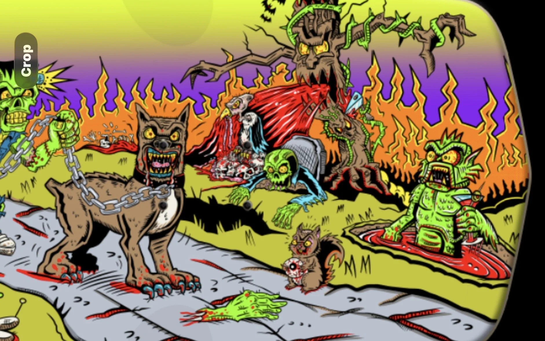 DEATHGEAR SKATEBOARDS~ “THERE GHOULS THE NEIGHBORHOOD”  EXTREMELY LIMITED TO 25  SKATEBOARD DECKS