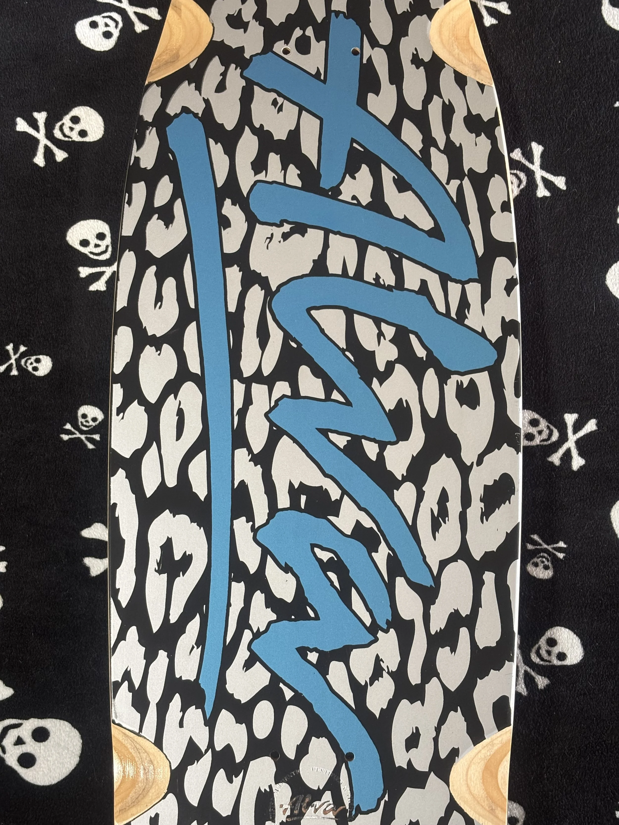 ALVA~ 1979 LEOPARD METALLIC BLUE SKATEBOARD DECK