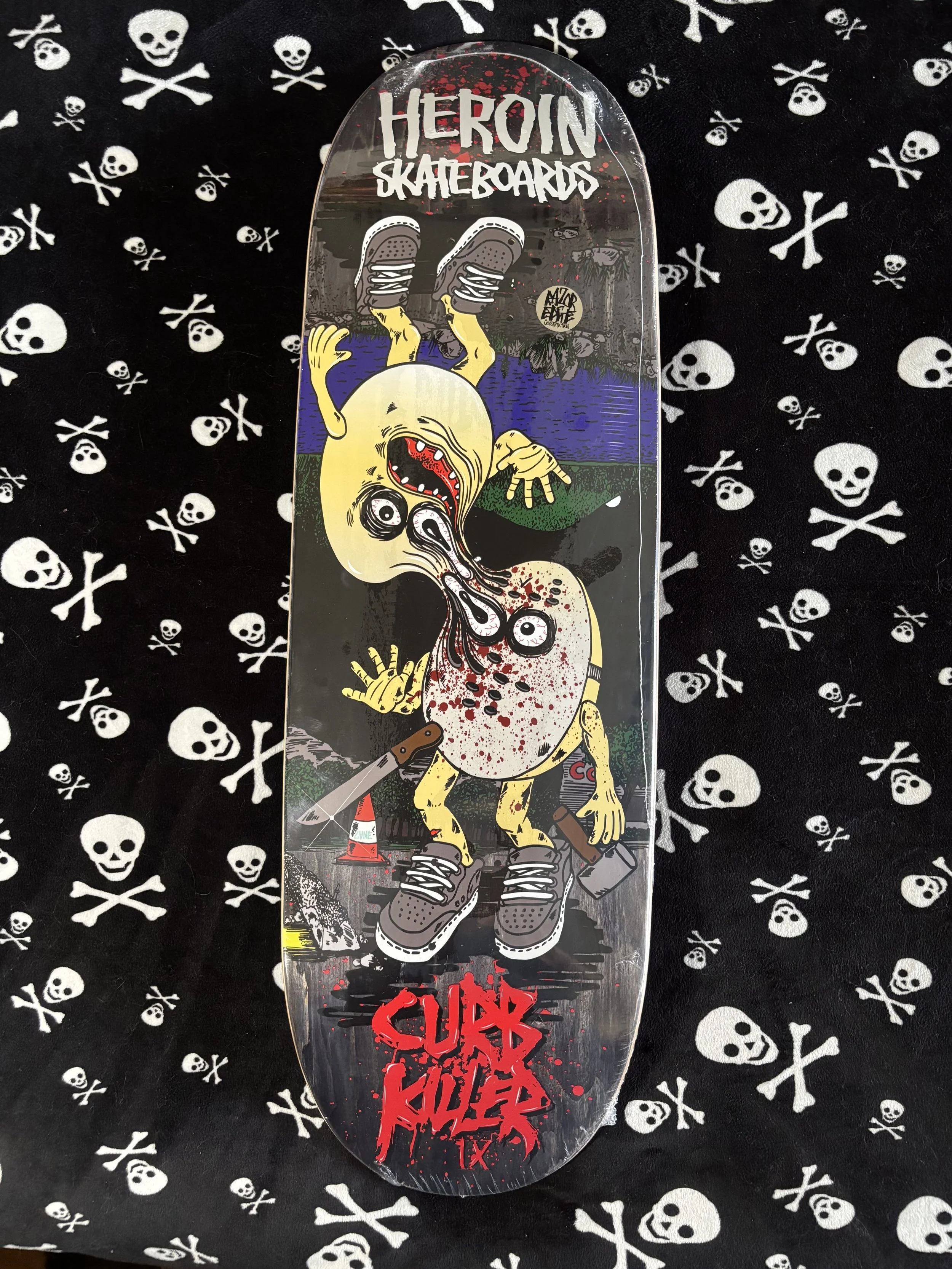 HEROIN~ CURB KILLER 9 MERGED SKATEBOARD DECK
