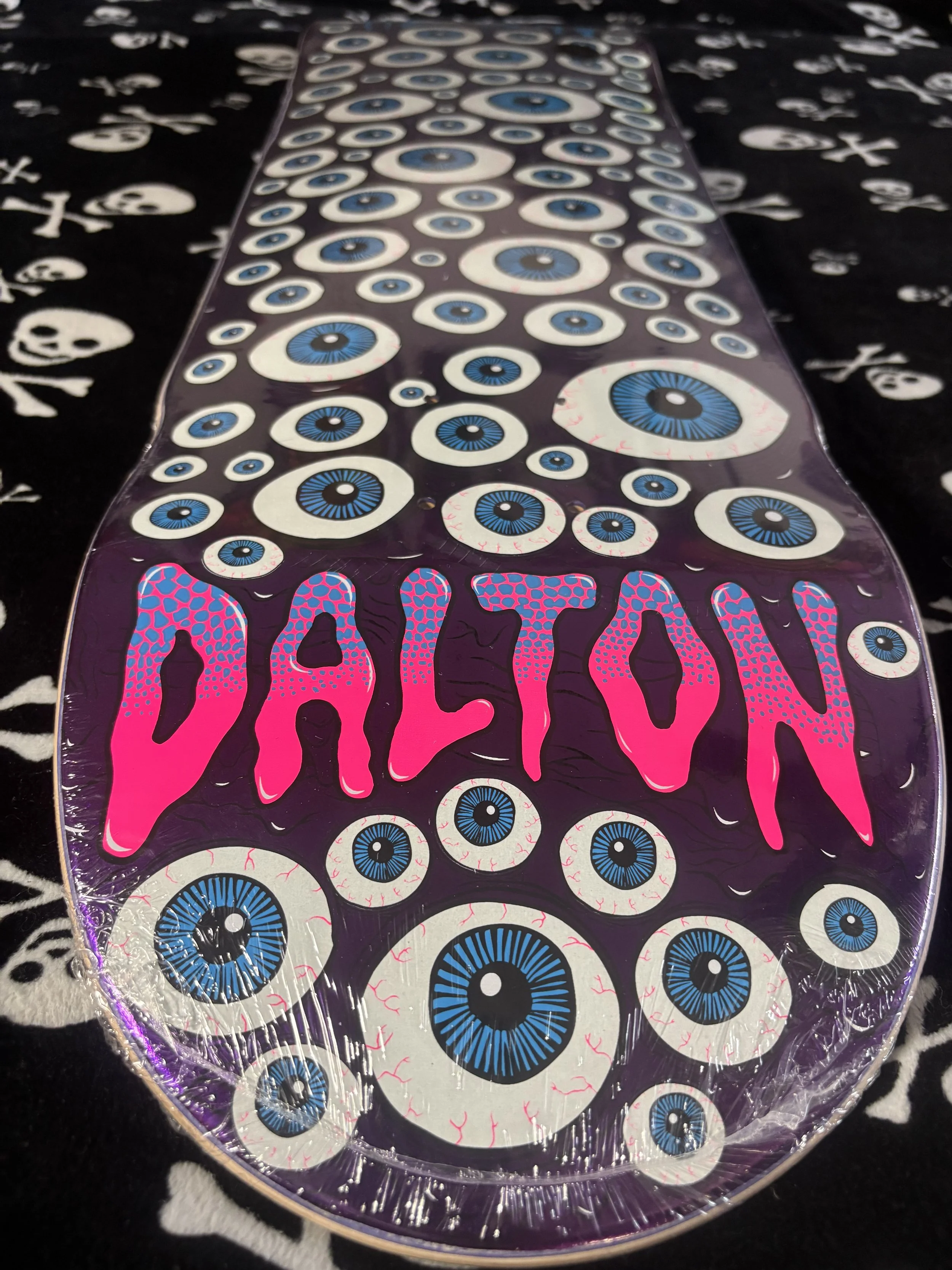 HEROIN~  DALTON DERN EYES SHAPED SKATEBOARD DECK