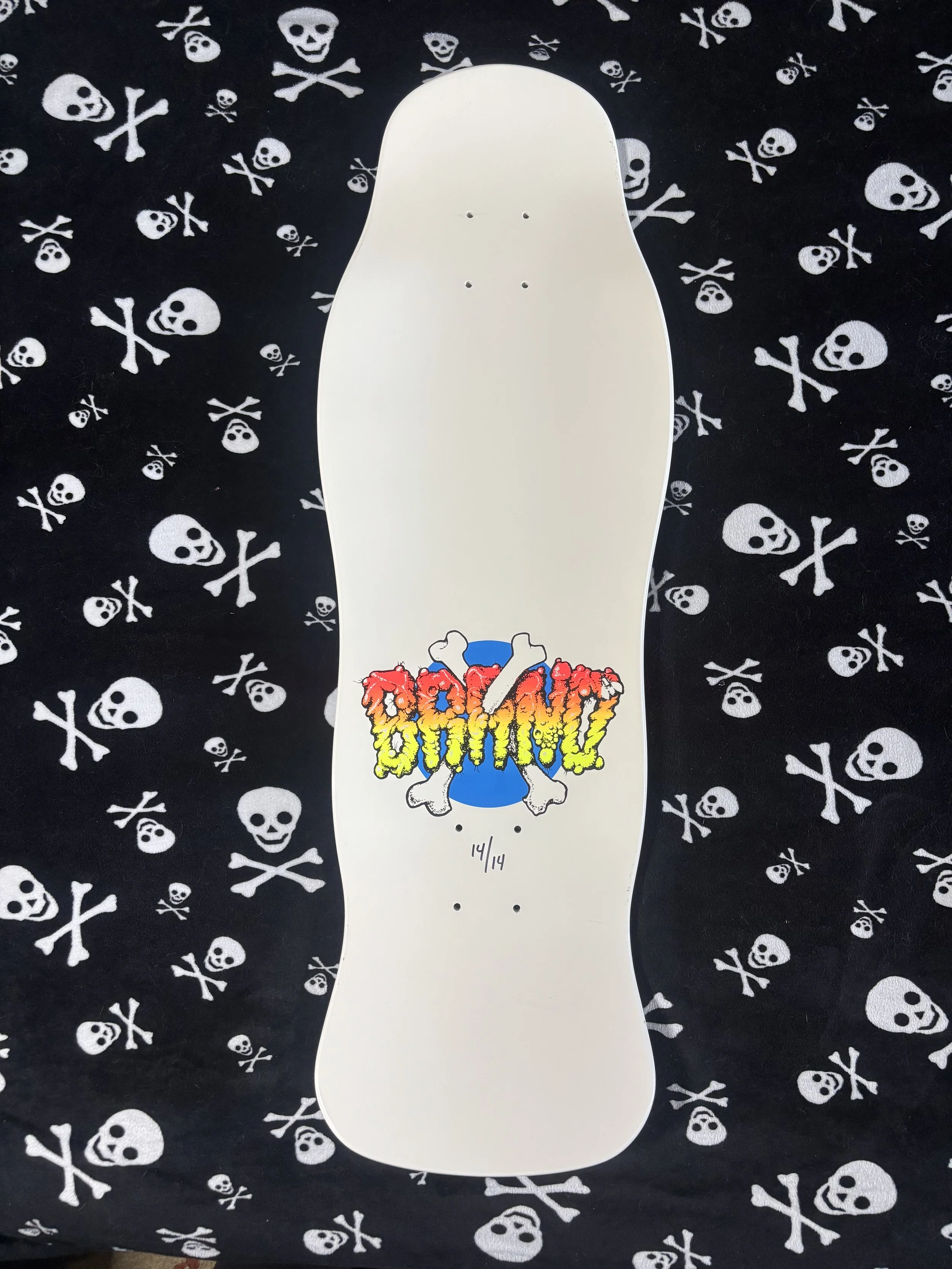 BRAND-X~ X-DREAM WHITE SKATEBOARD DECK