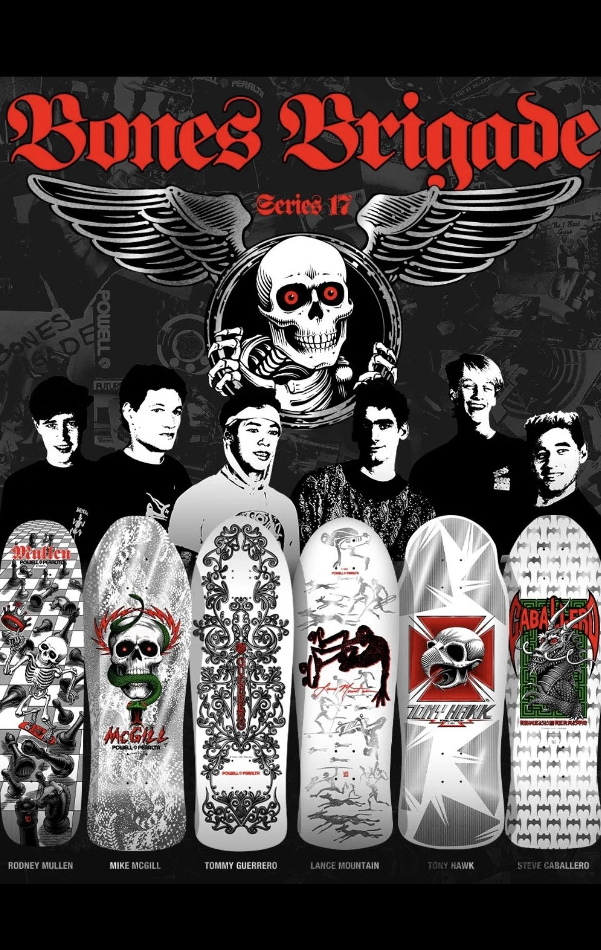 POWELL PERALTA~ BONES BRIGADE SERIES 17 (6 DECKS)