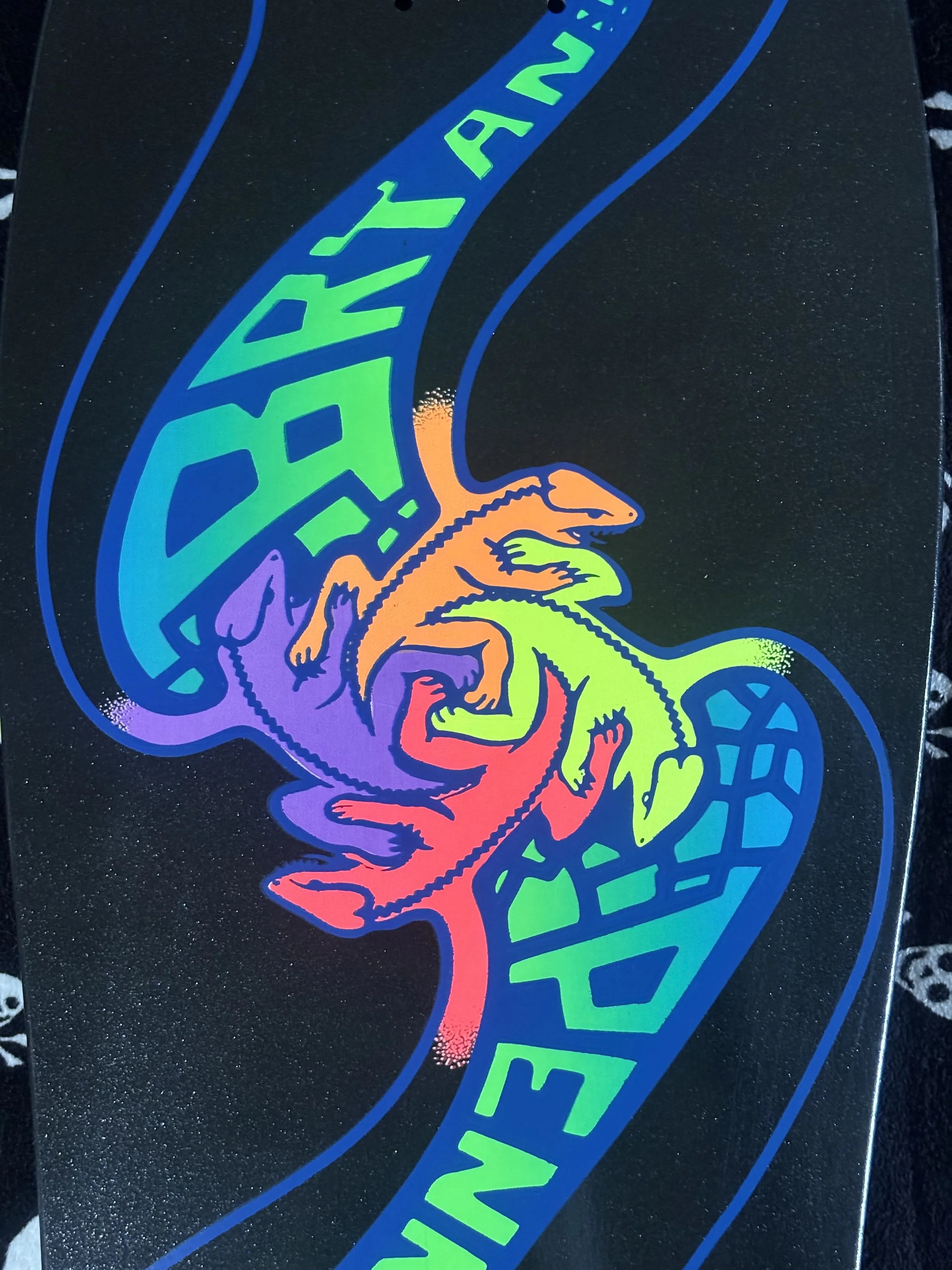 BRAND-X~ BRYAN PENNINGTON BBC ESCHER LIZZARD GLOW SKATEBOARD DECK