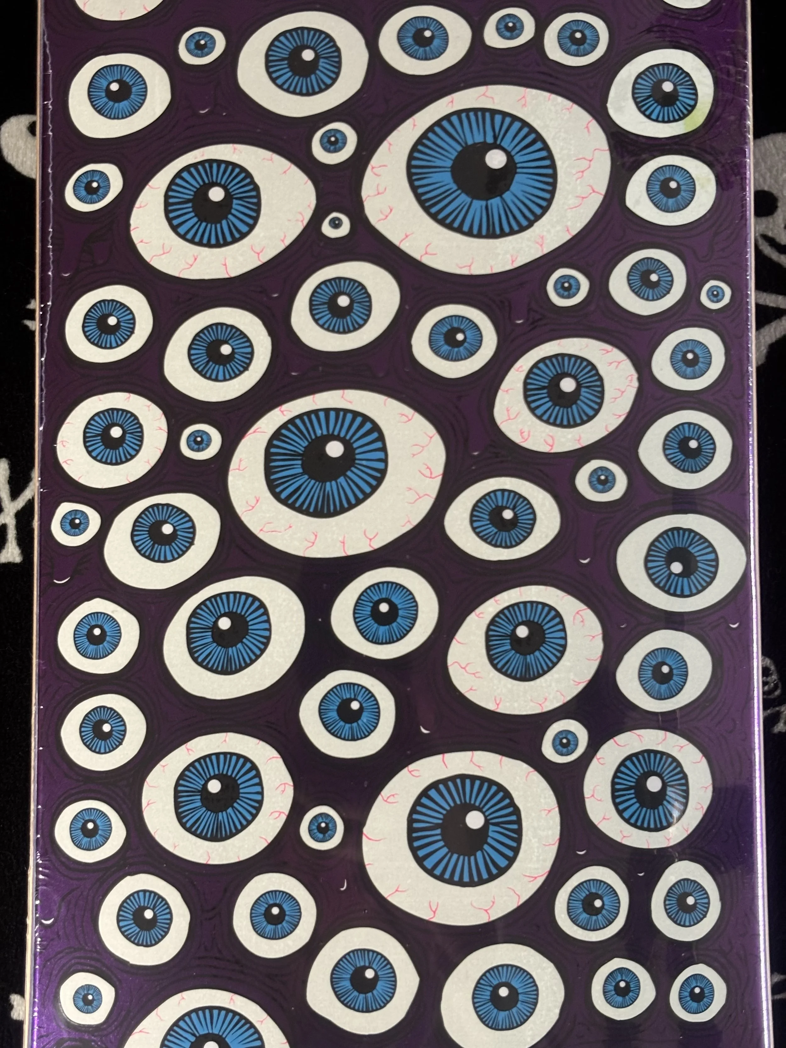 HEROIN~  DALTON DERN EYES SHAPED SKATEBOARD DECK