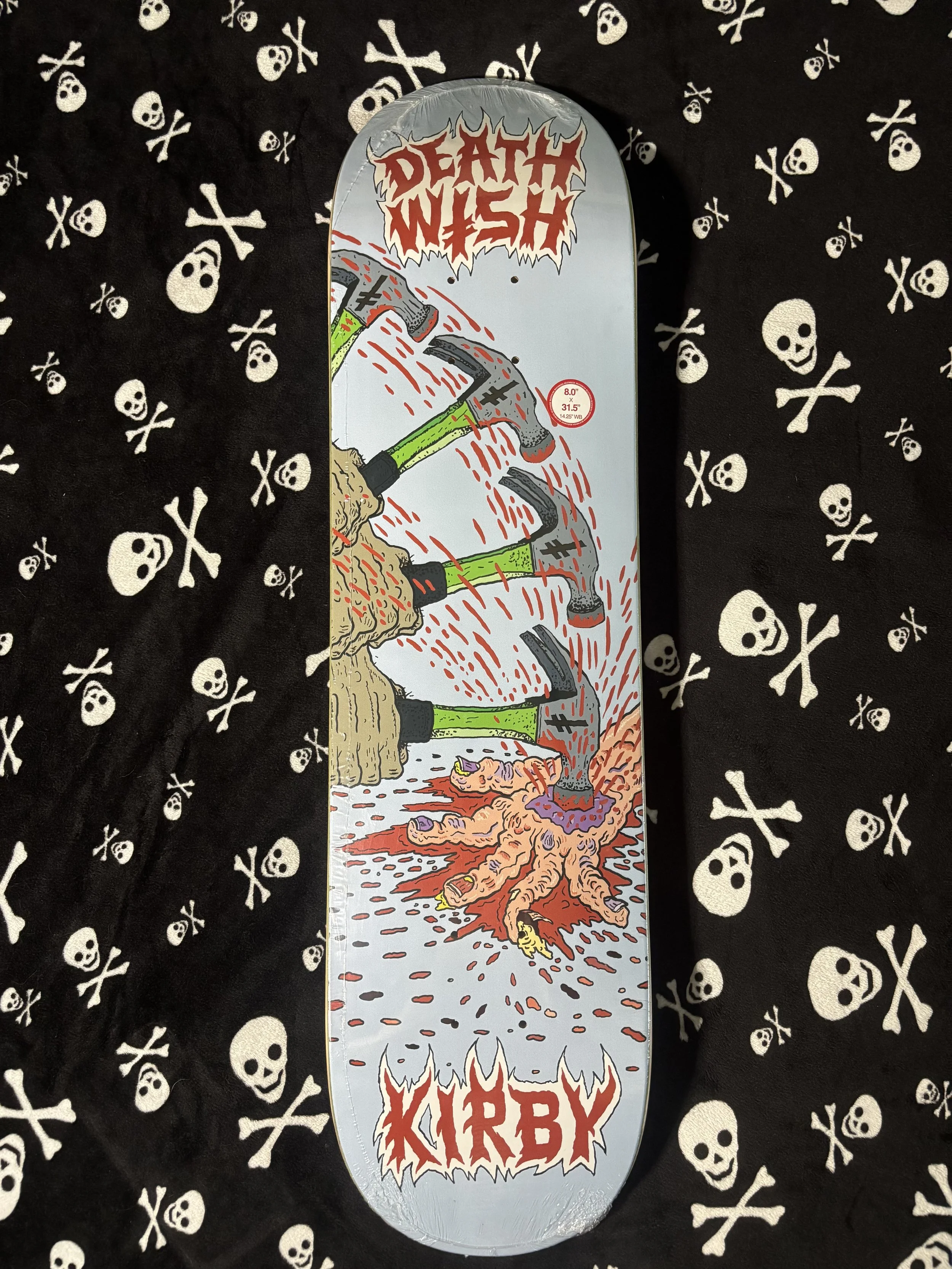 DEATHWISH~ TAYLOR KIRBY 423 SKATEBOARD DECK