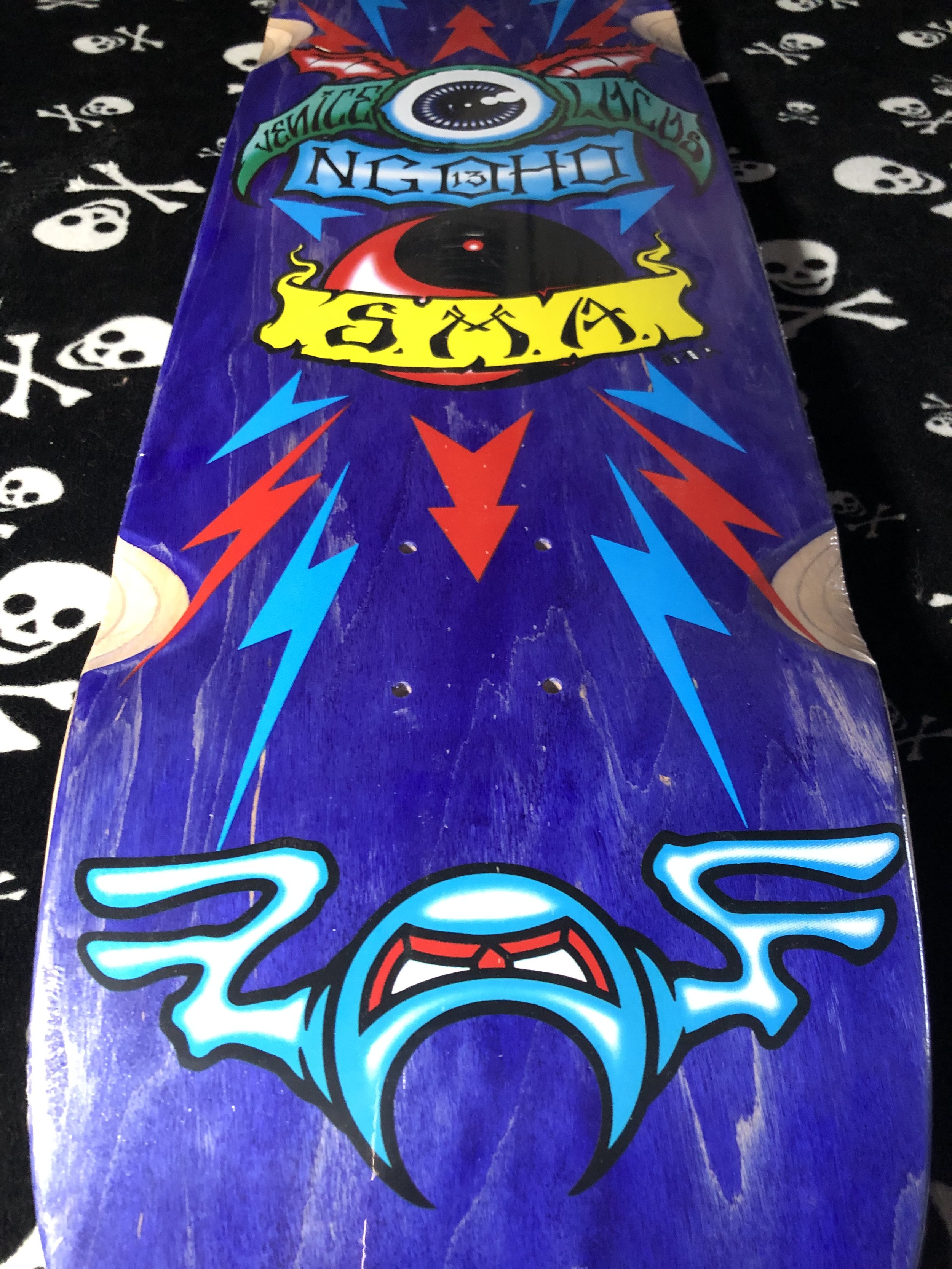 SMA X MADRID~ PAT NGOHO PURPLE STAIN SKATEBOARD DECK