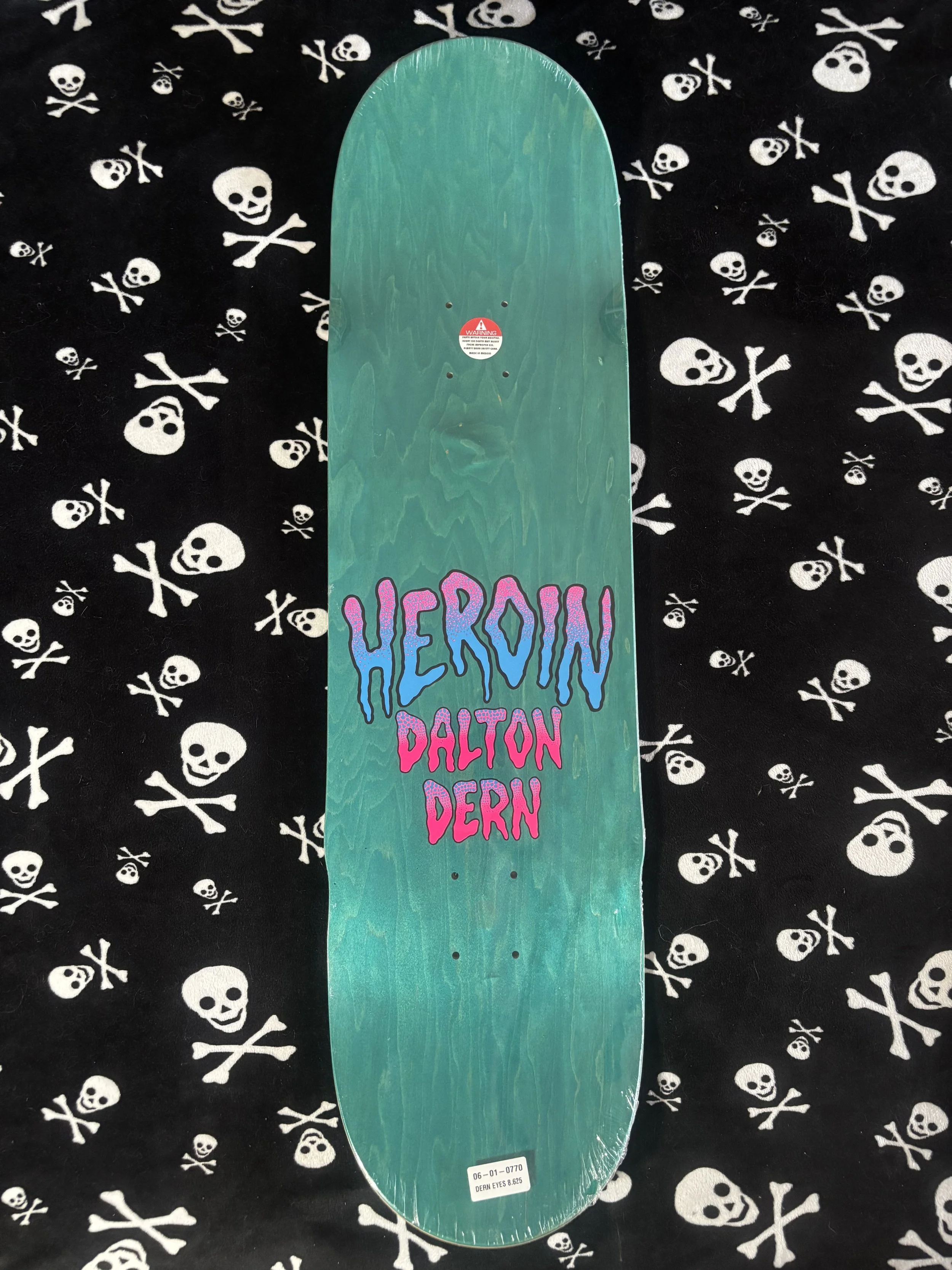 HEROIN~  DALTON DERN EYES SHAPED SKATEBOARD DECK