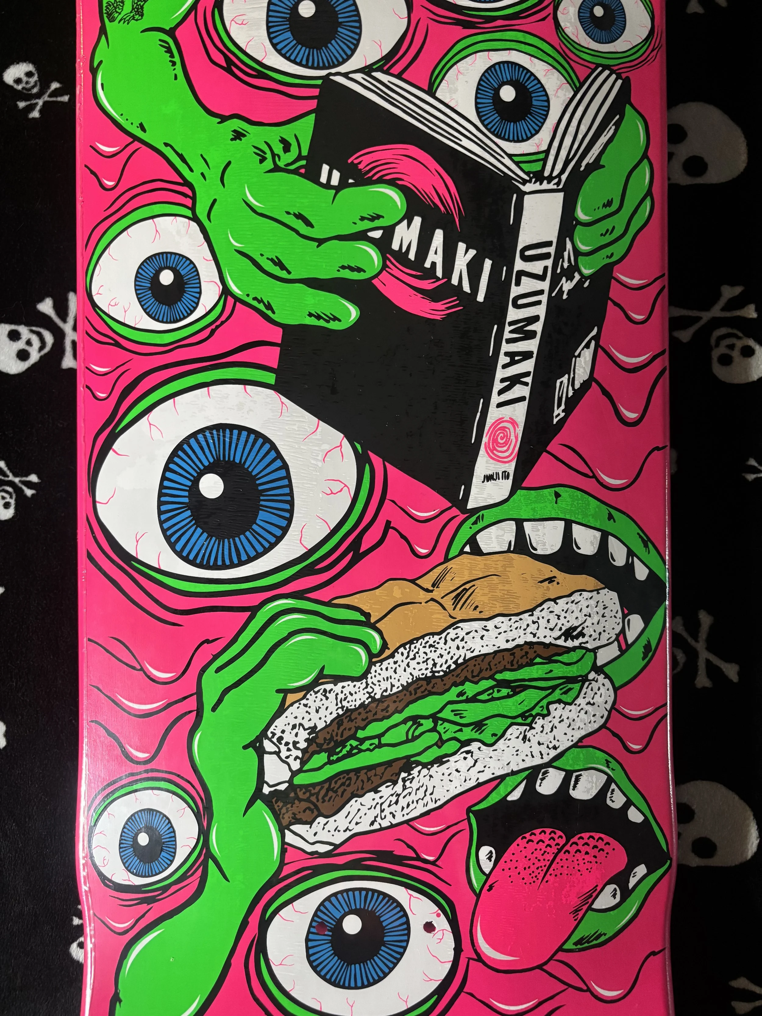 HEROIN~ NOLAN HOUGHTON MUTATE OR DIE SKATEBOARD DECK
