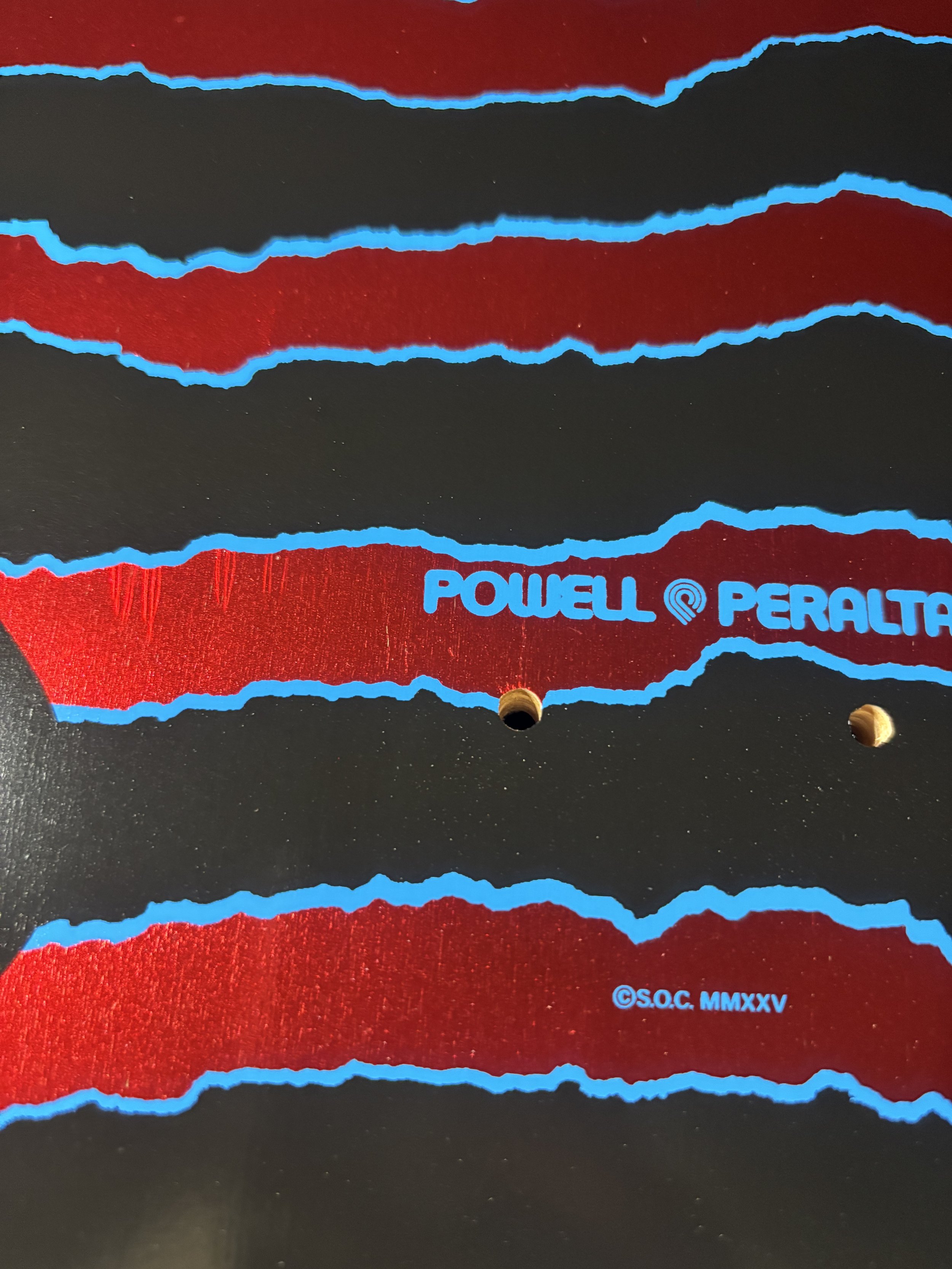 POWELL PERALTA~ OG RIPPER REISSUE RED FOIL SKATEBOARD DECK