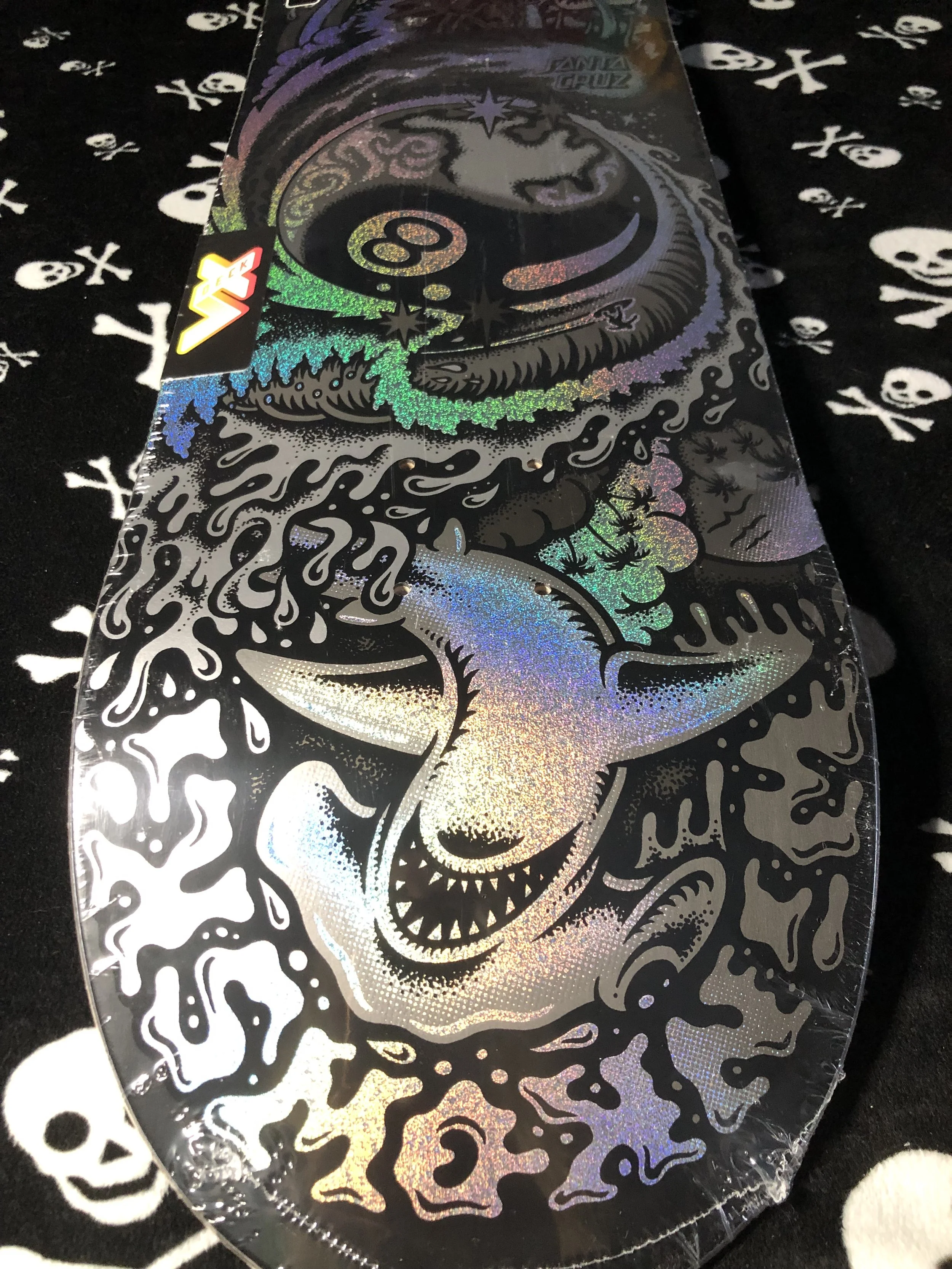 SANTA CRUZ~ WINKOWSKI DOPE PLANET VX CHROME SKATEBOARD DECK