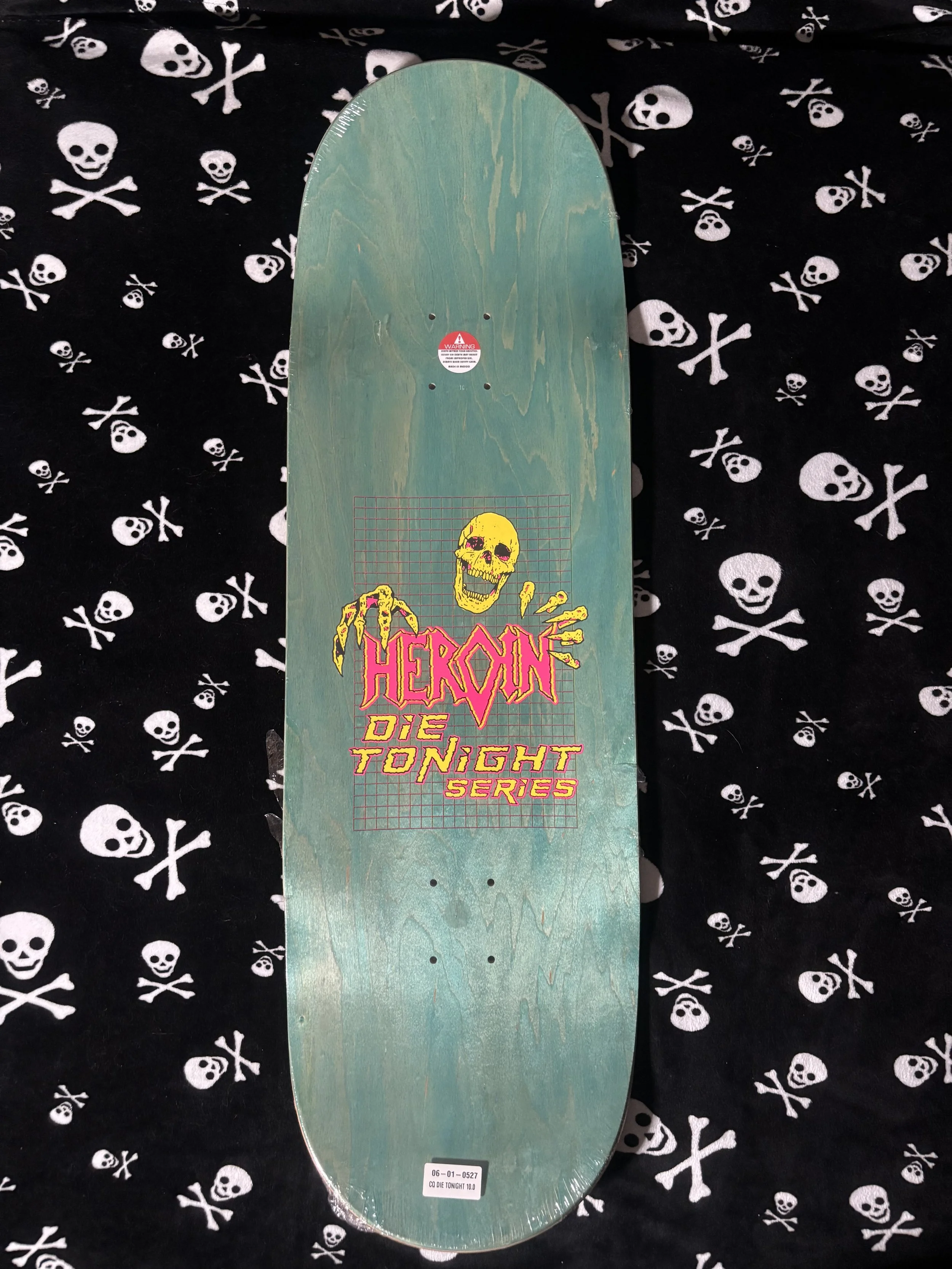 HEROIN~CRAIG QUESTIONS DIE TONIGHT SKATEBOARD DECK