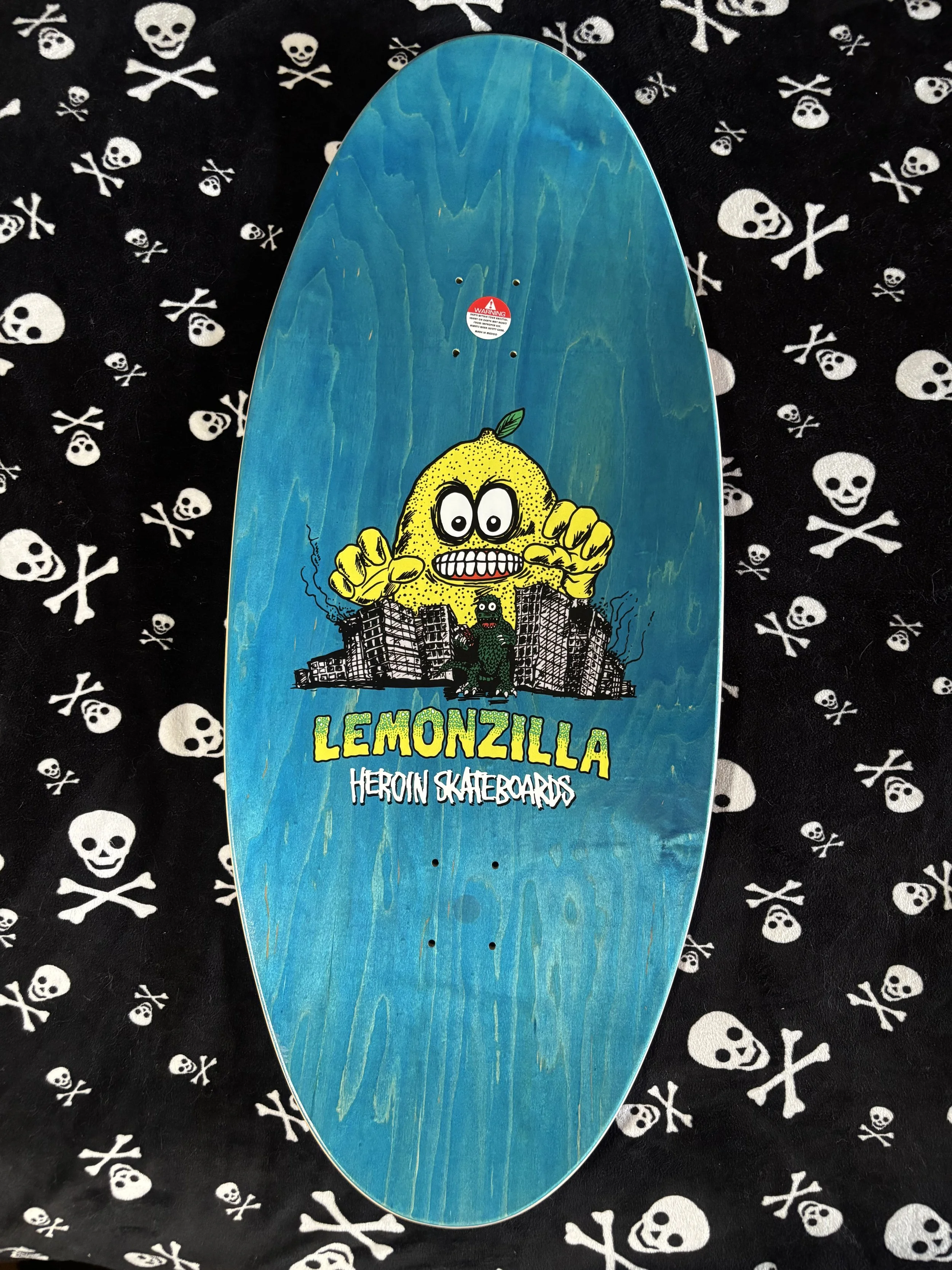 HEROIN~ 13.5" LEMONZILLA SKATEBOARD DECK