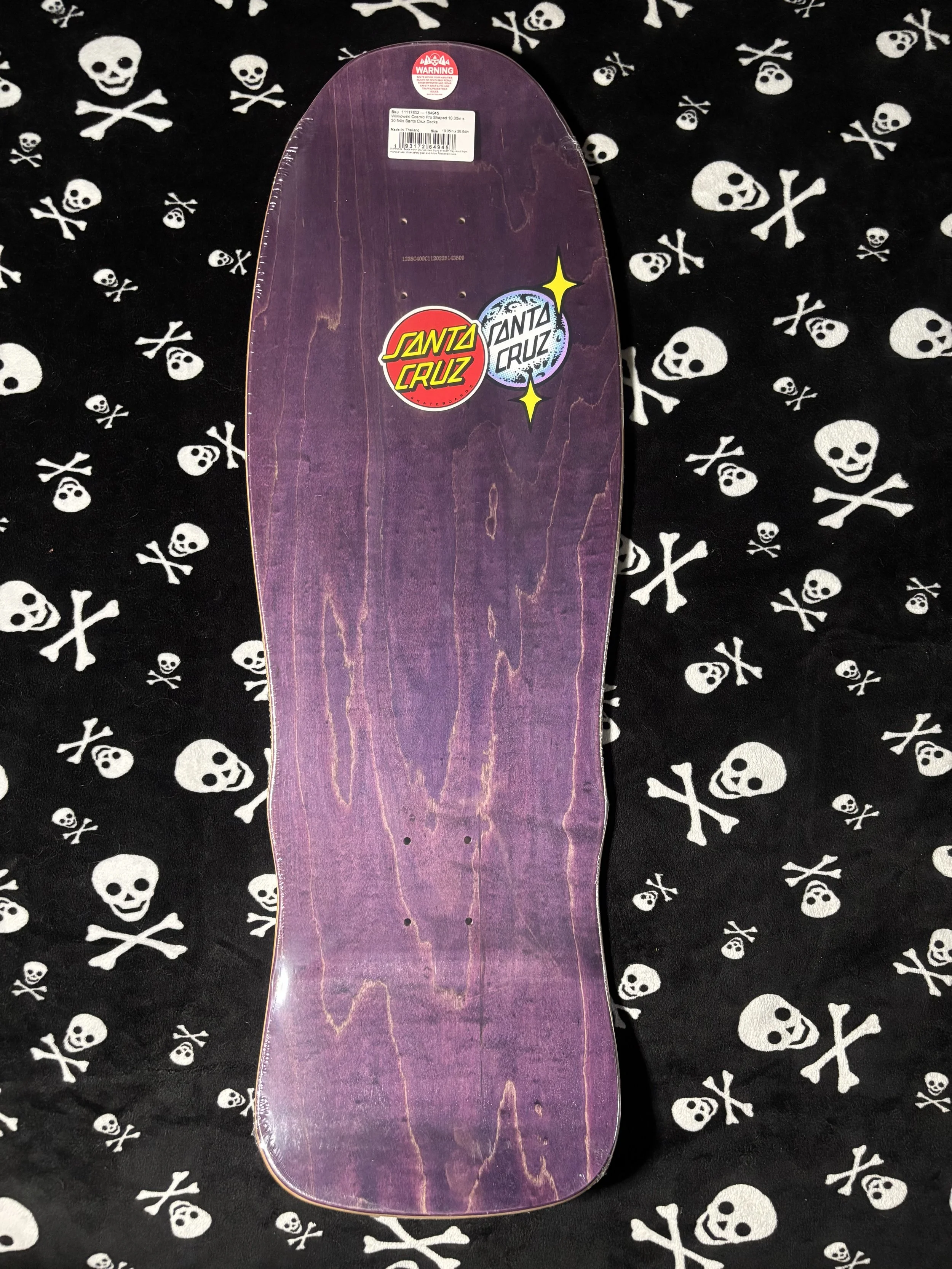 SANTA CRUZ~ WINKOWSKI COSMIC PRO SHAPED SKATEBOARD DECK