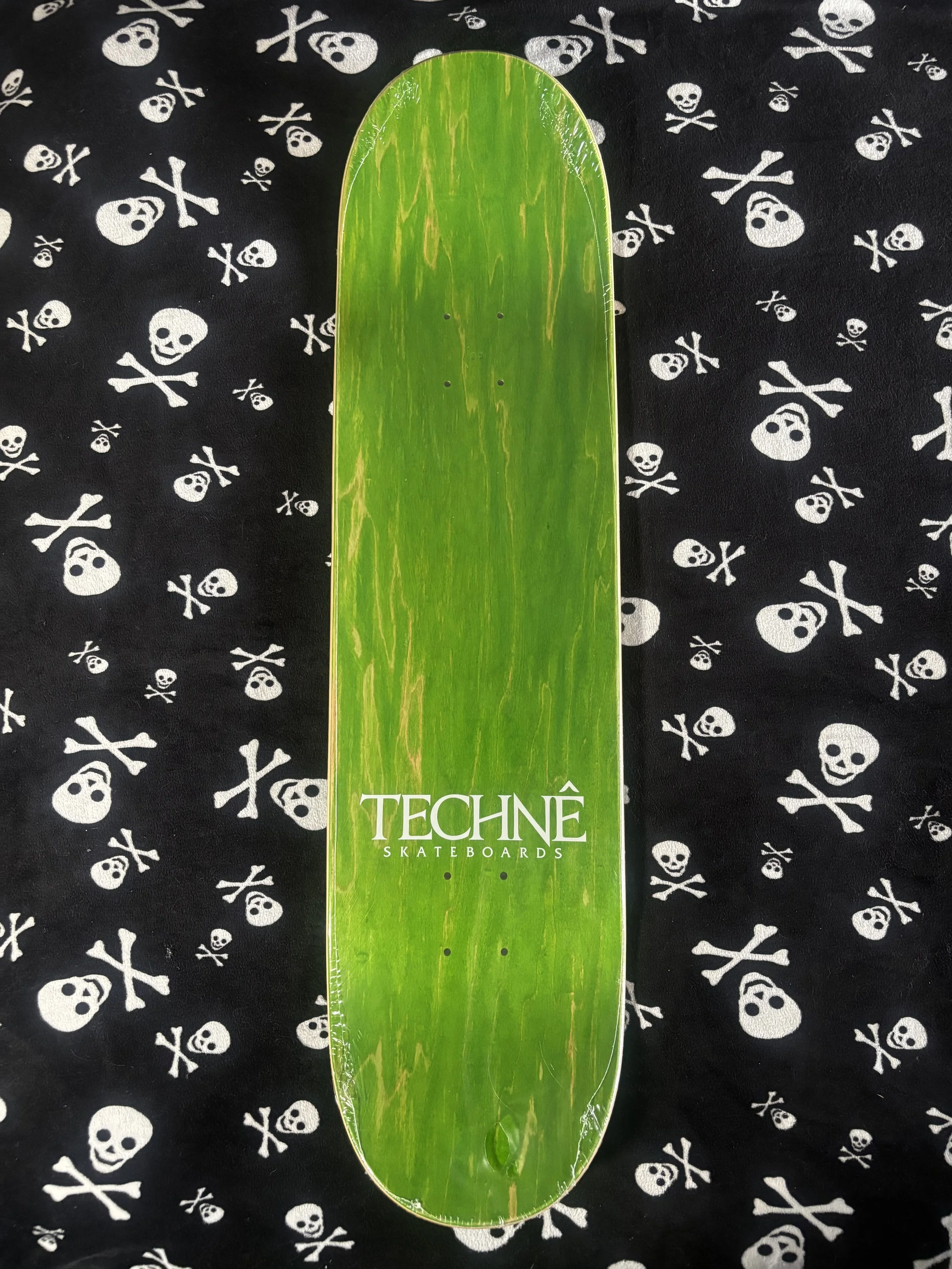 TECHNE~ CHUCK TREECE McRad COLLAB GREEN SKATEBOARD DECK