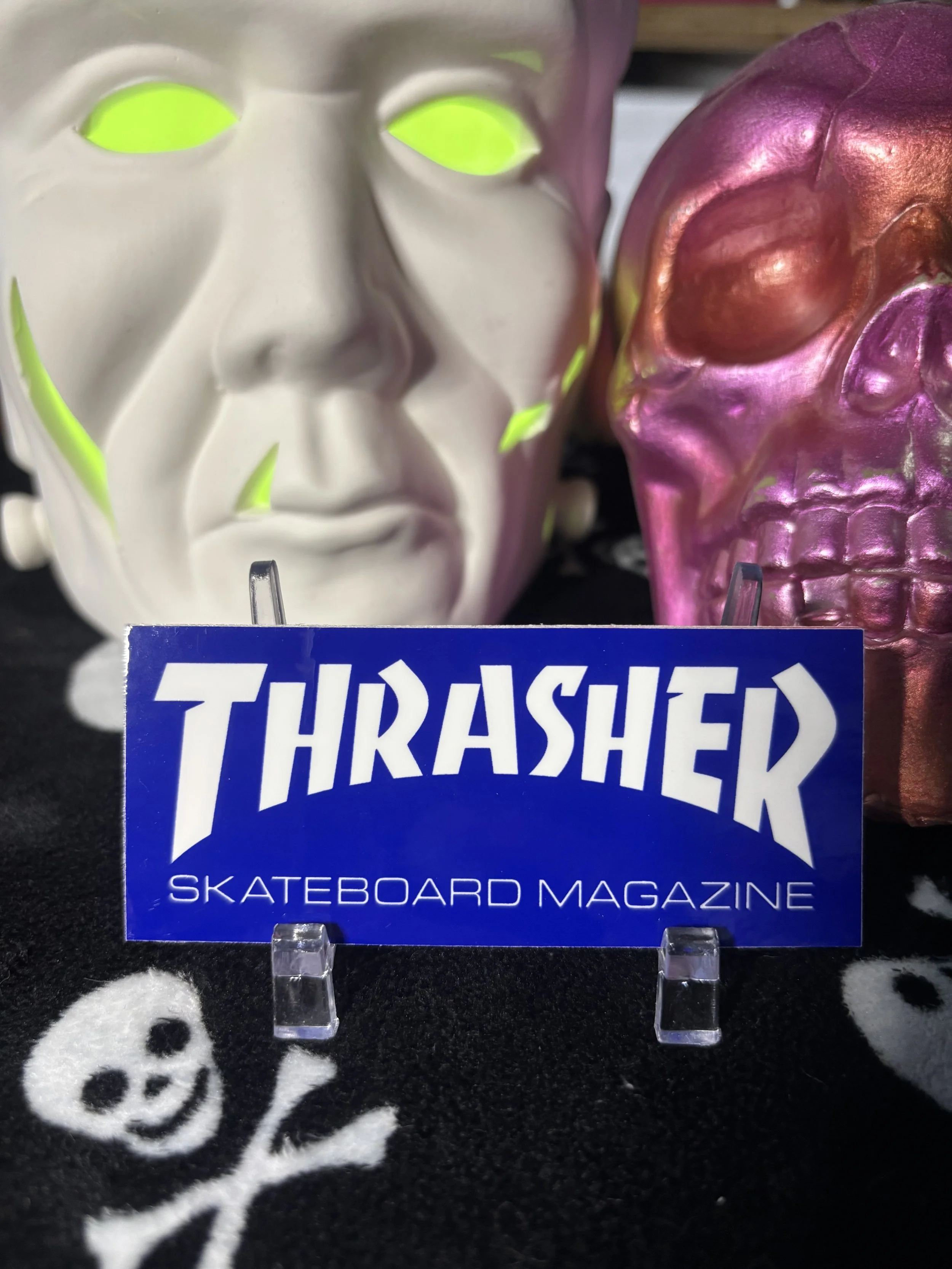 THRASHER MAG LOGO STD BLUE DECAL STICKER