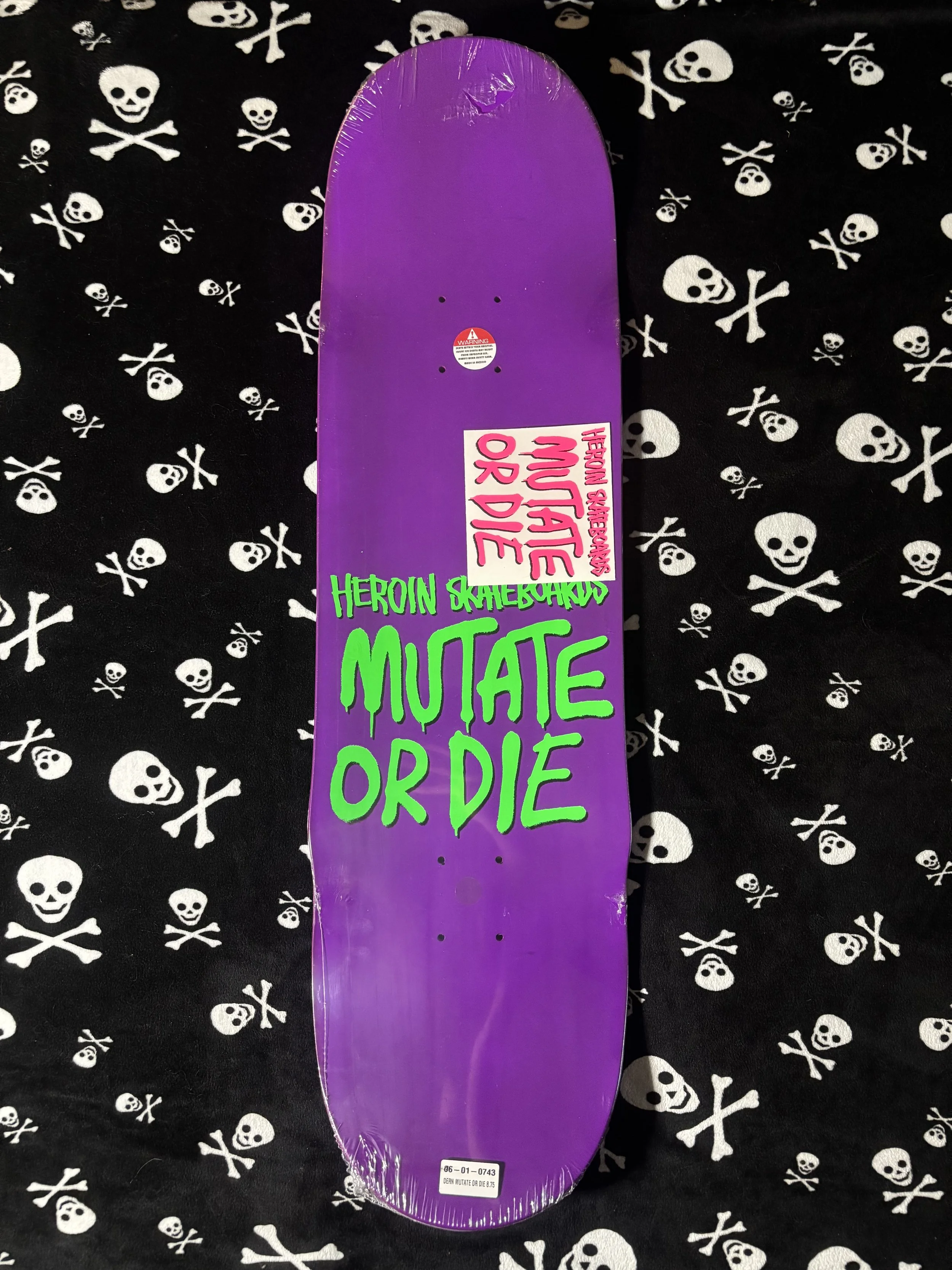HEROIN~ DALTON DERN MUTATE OR DIE SKATEBOARD DECK