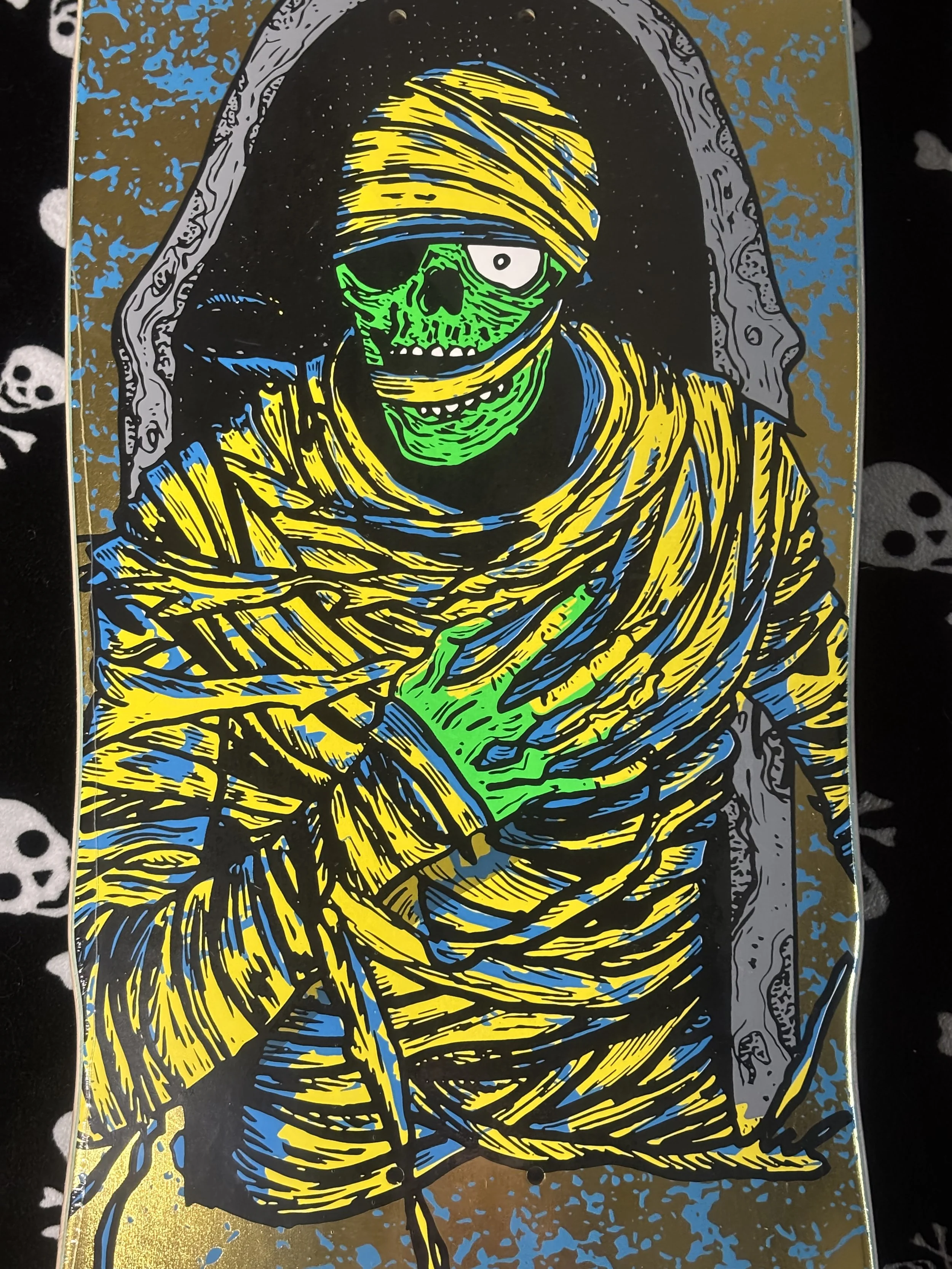 HEROIN~ DEAD DAVE KO2 MUMMY SKATEBOARD DECK
