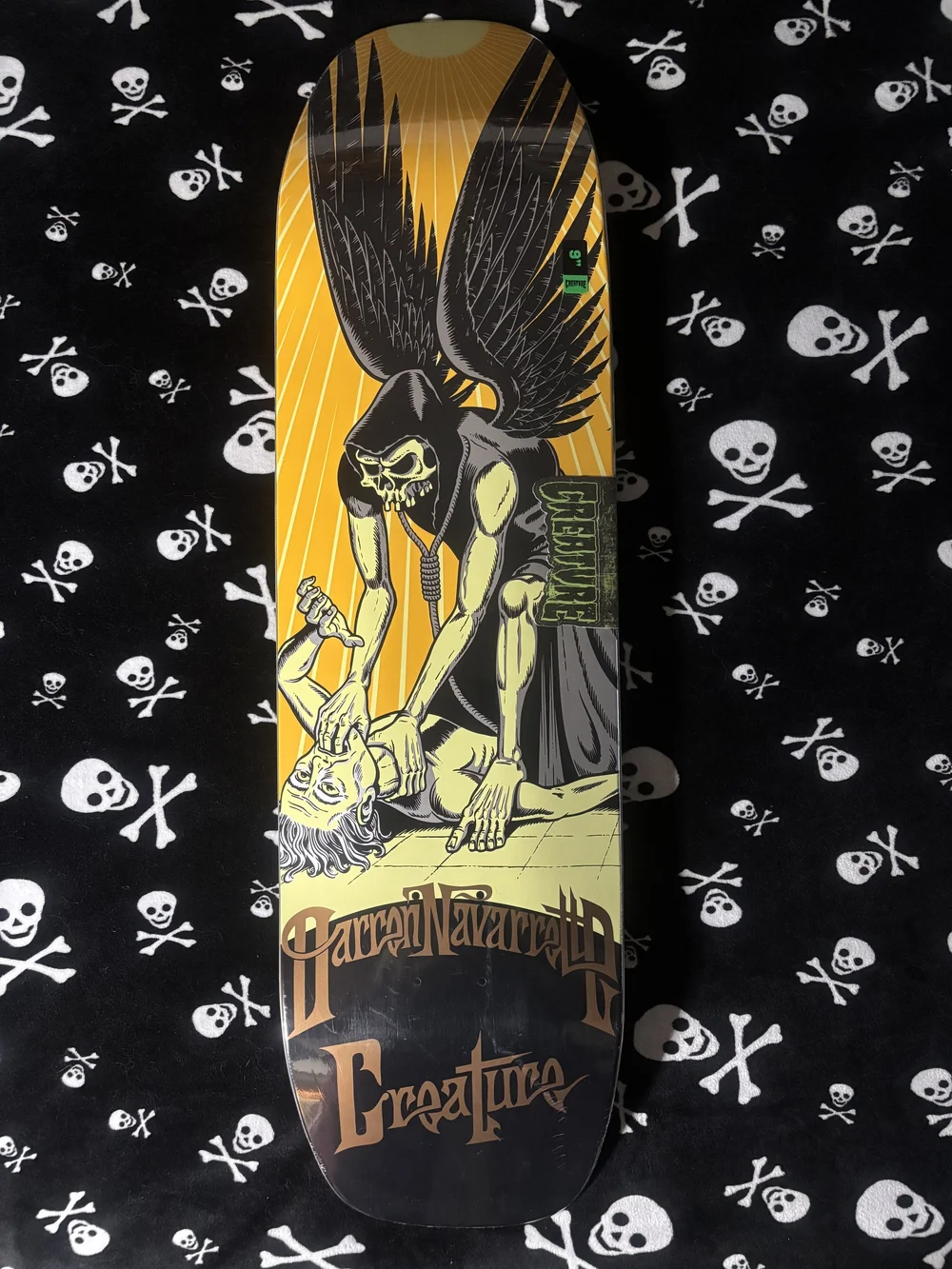 CREATURE Darren Navarrette デッキ 限定500枚 CREATURE~ NAVARRETTE ANGEL OF DEATH XL SKATEBOARD DECK — DEATHGEAR