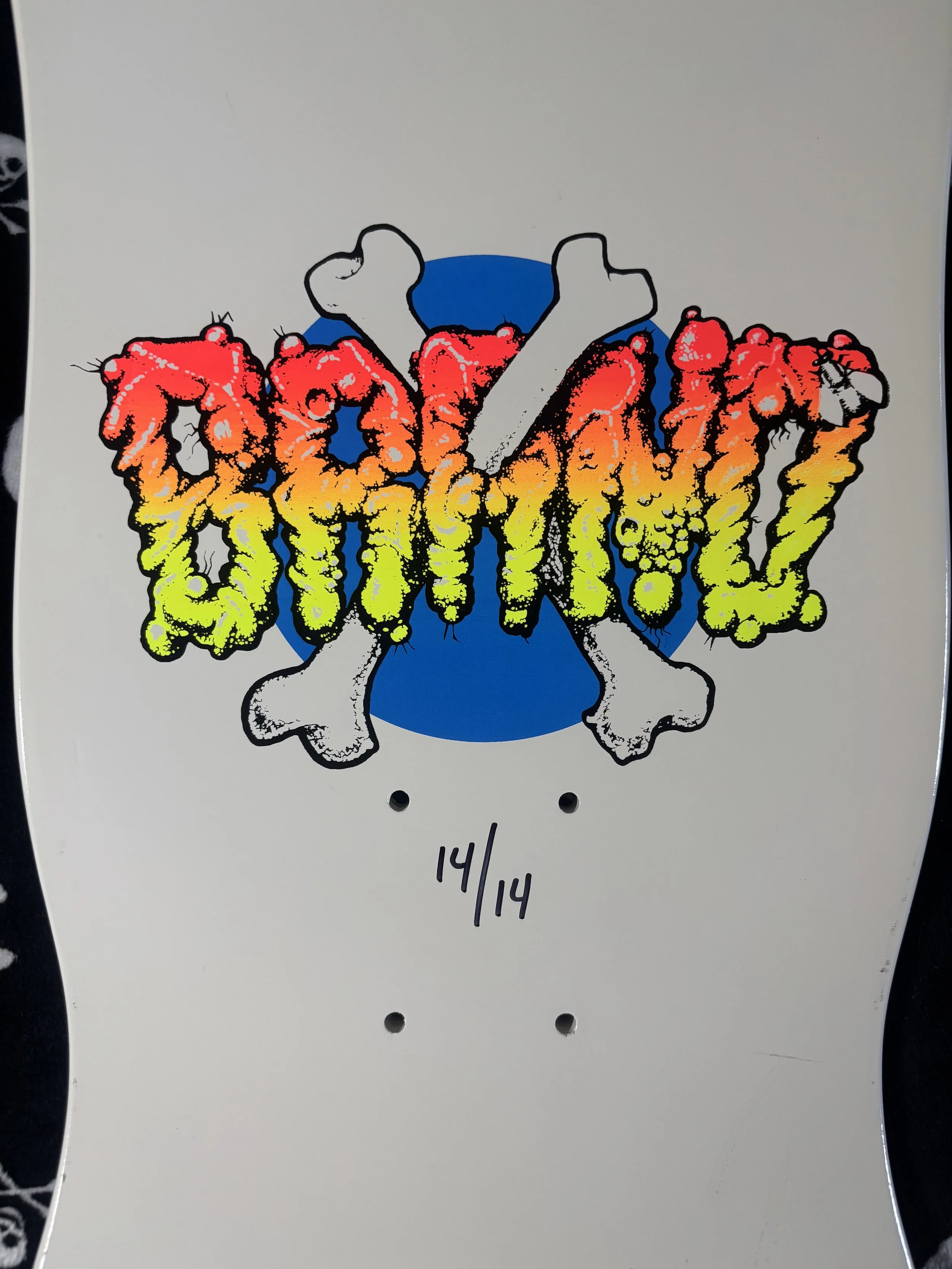 BRAND-X~ X-DREAM WHITE SKATEBOARD DECK