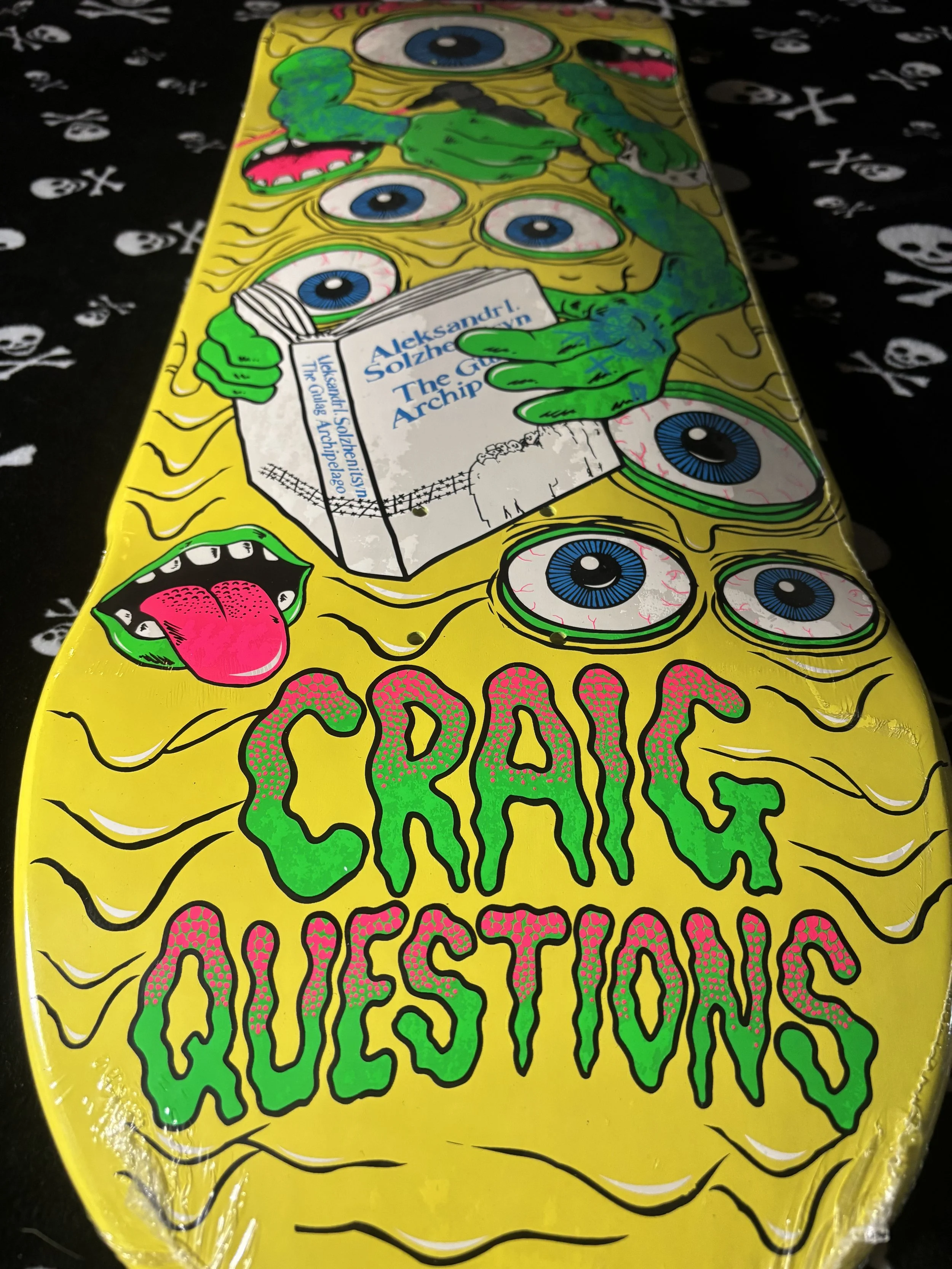 HEROIN~ CRAIG QUESTIONS MUTATE OR DIE SKATE BOARD DECK