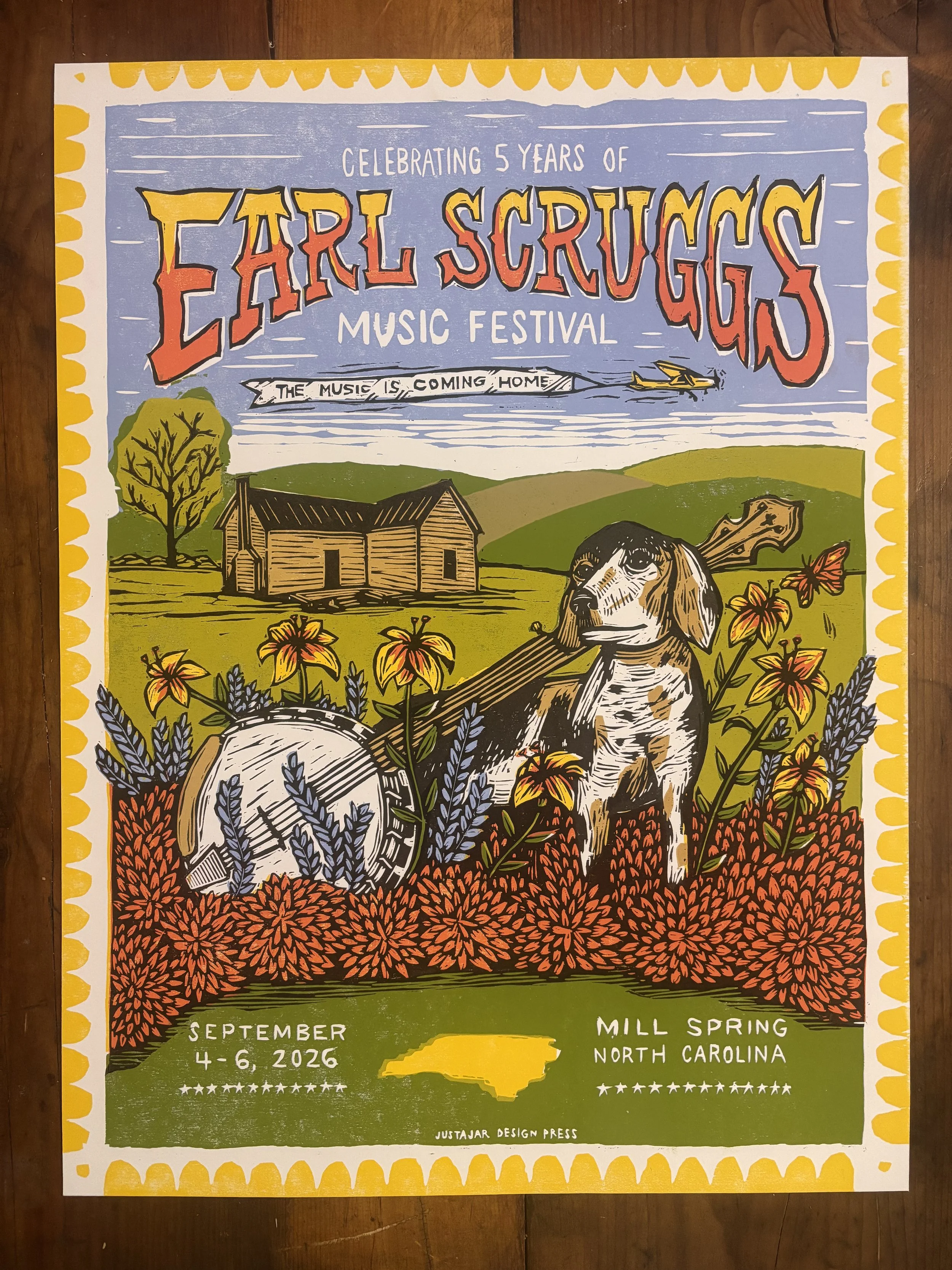 Earl Scruggs Music Festival Poster
