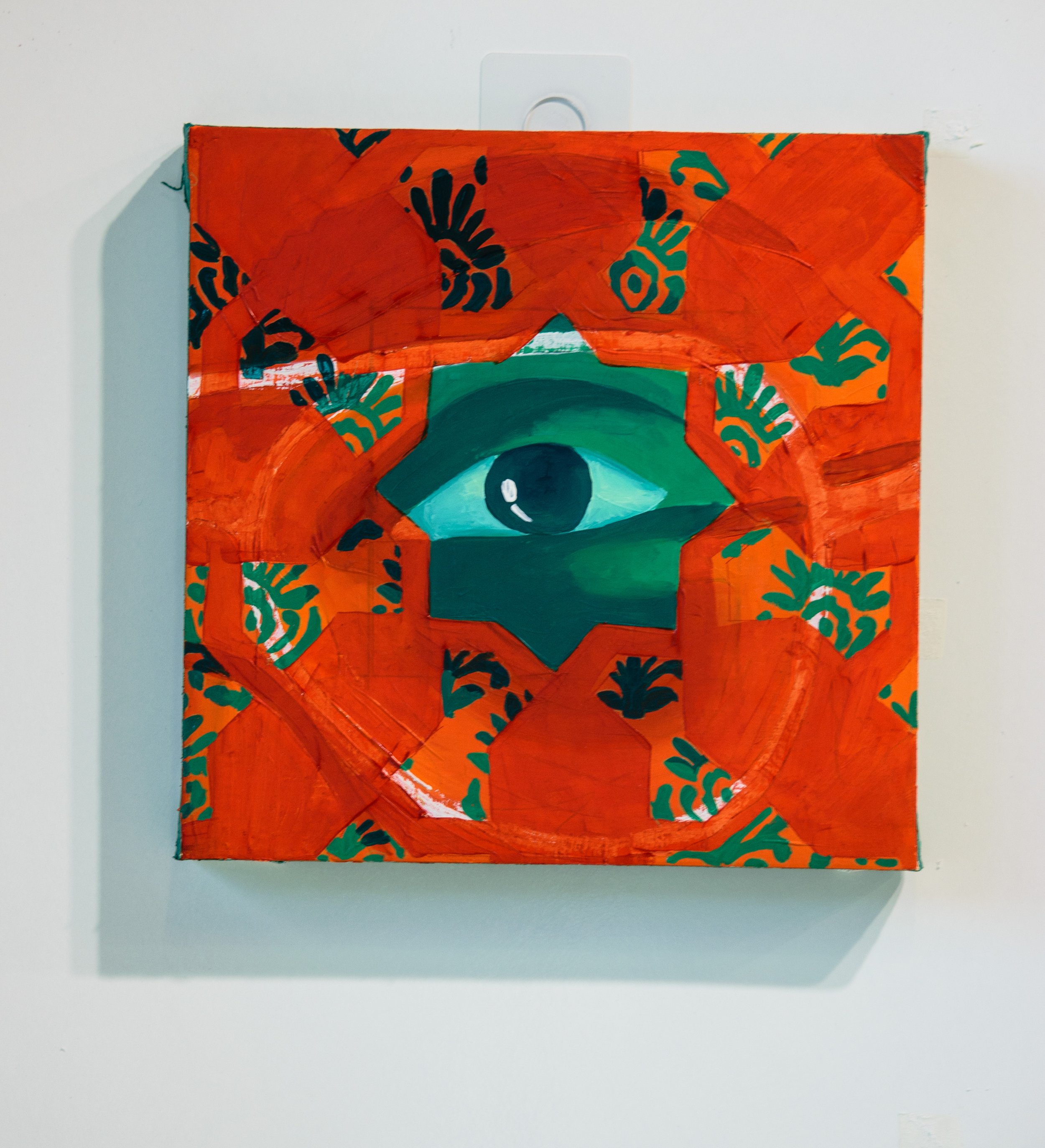 Dekhana II, 12 in x 12 in, oil on canvas, 2025