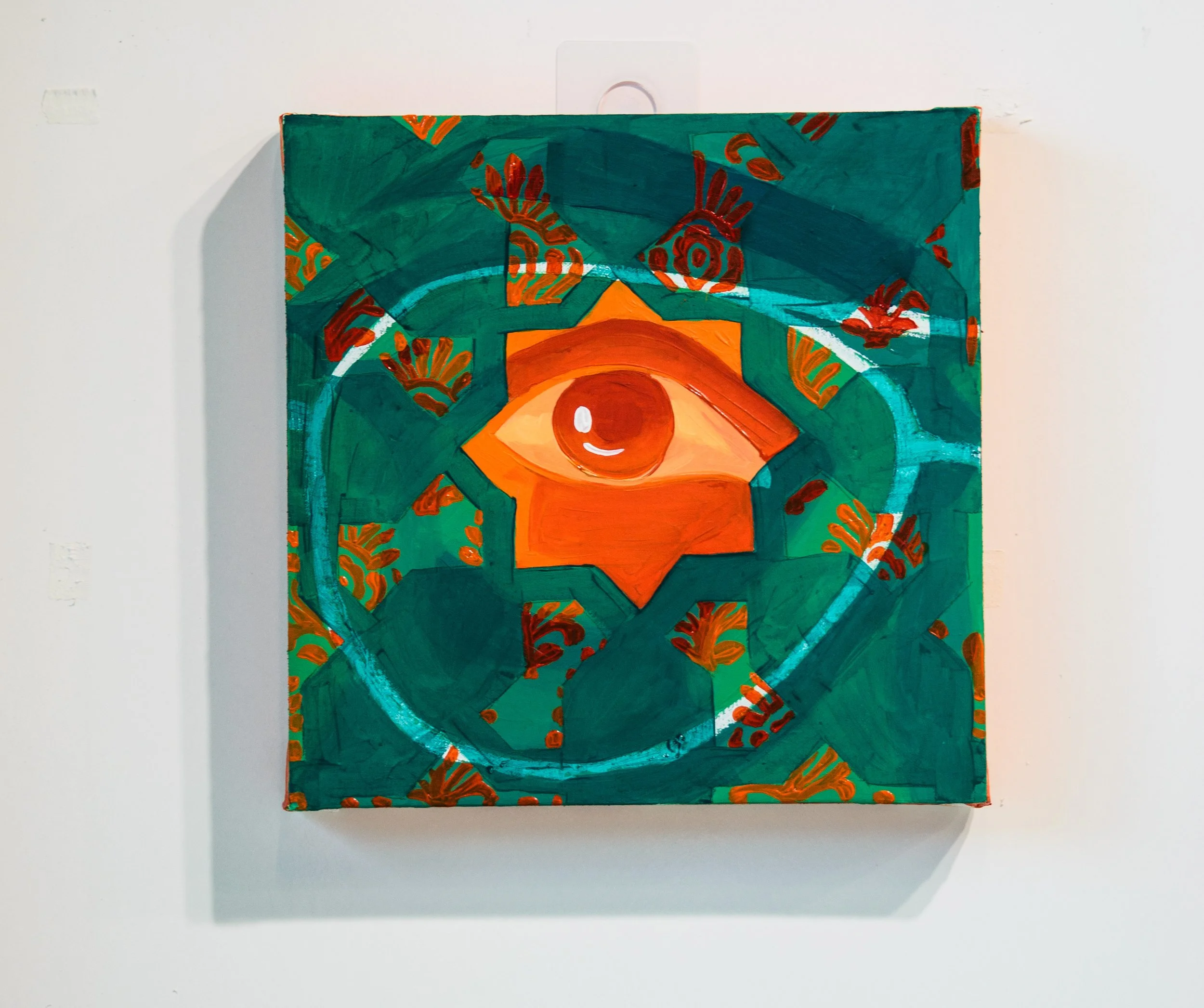 Dekhana I, 12 in x 12 in, oil on canvas, 2025