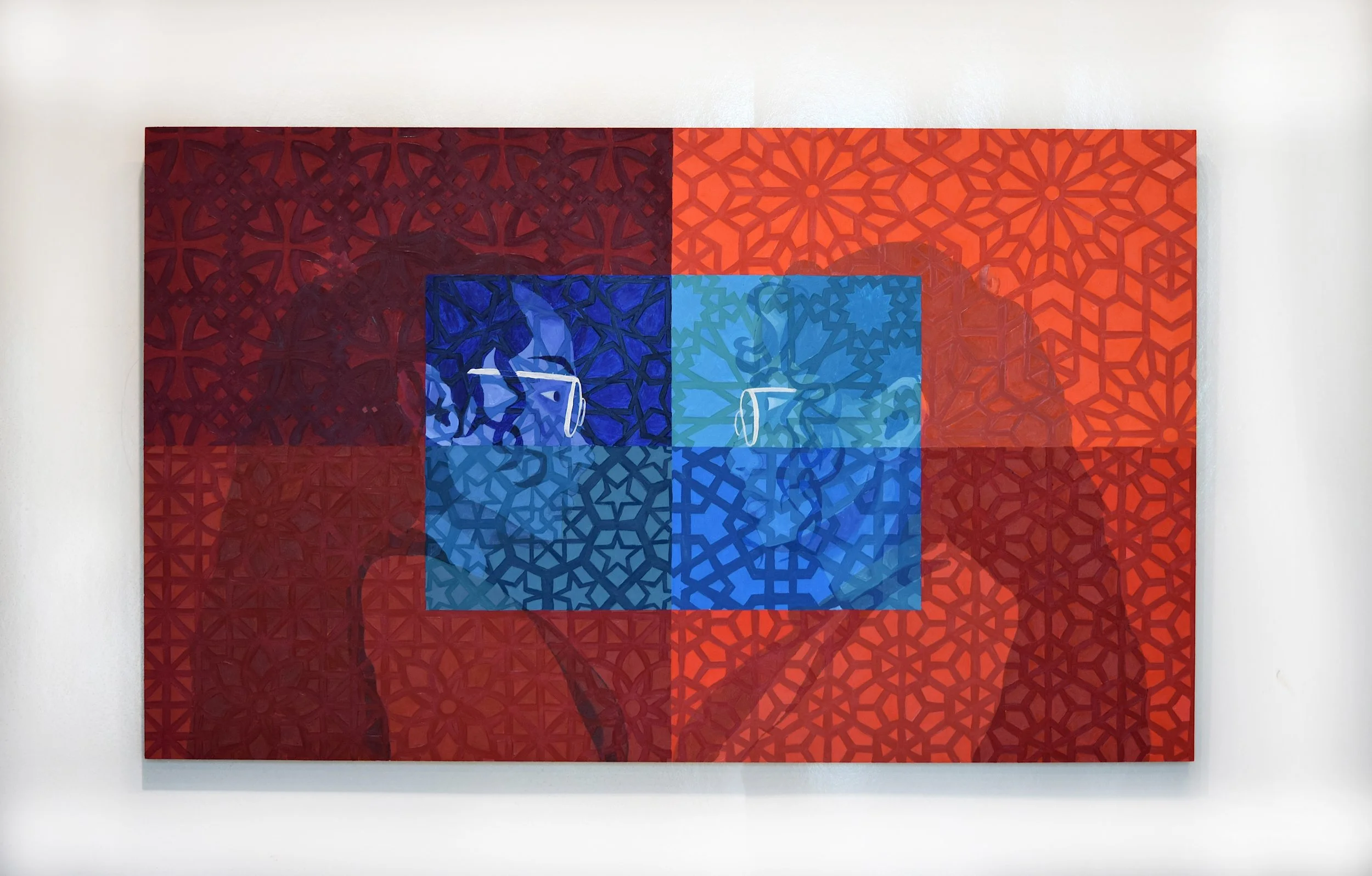 Homage to Duality, 36 in x 60 in, oil on panel, 2025