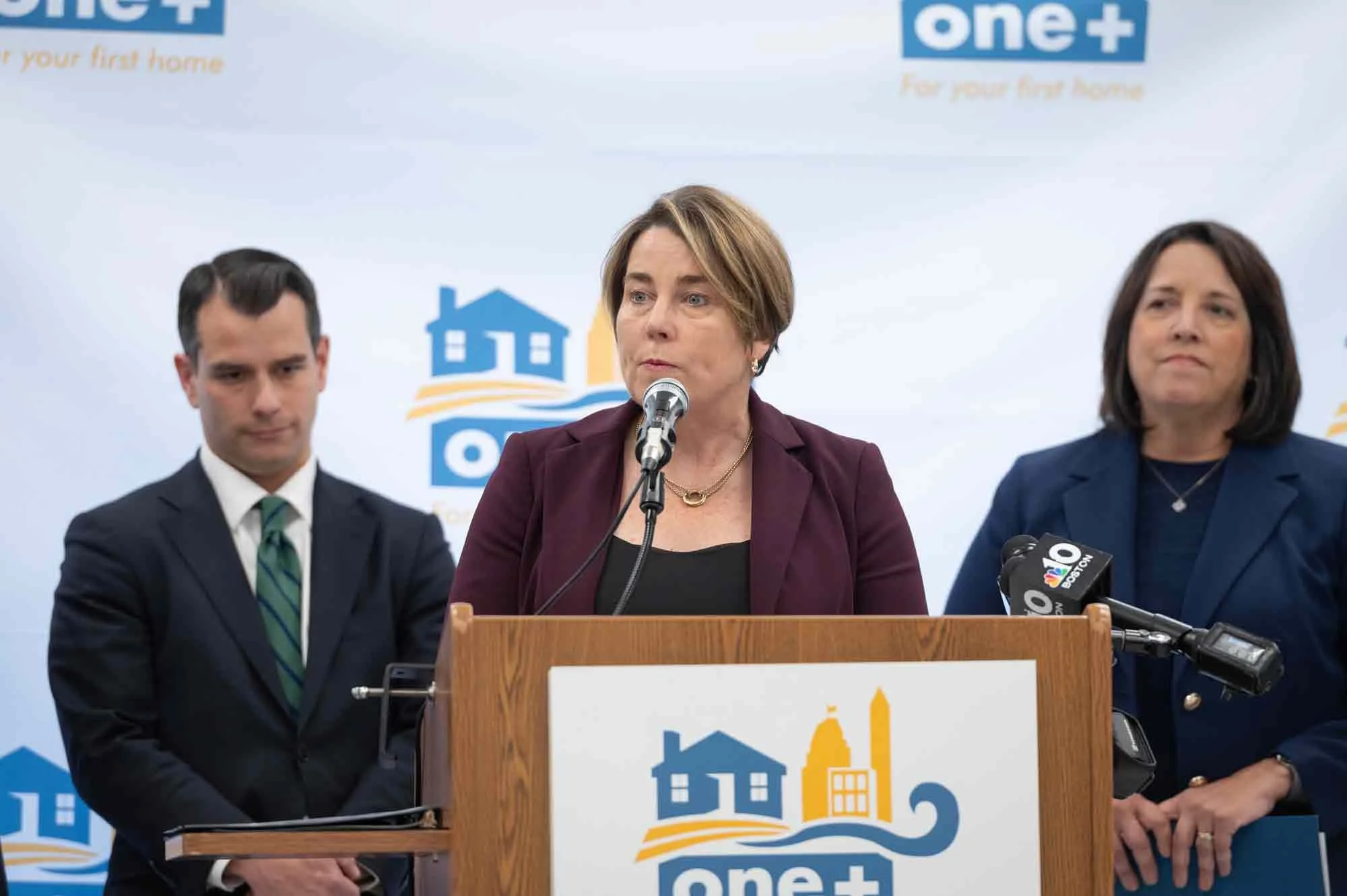 Governor Maura Healey helped announce the launch of the ONE+ Mortgage Program in late 2024.