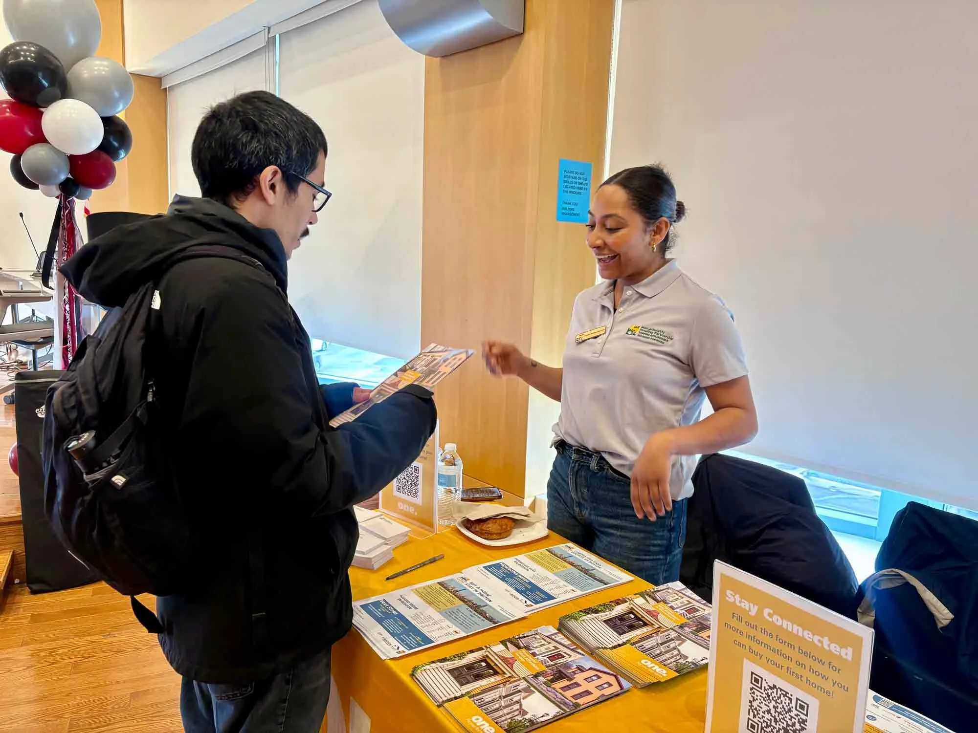 MHP staffers, like Senior Program Manager Annaly Monteiro-Serena, pictured here, do community outreach to inform the public about MHP's mortgage products.