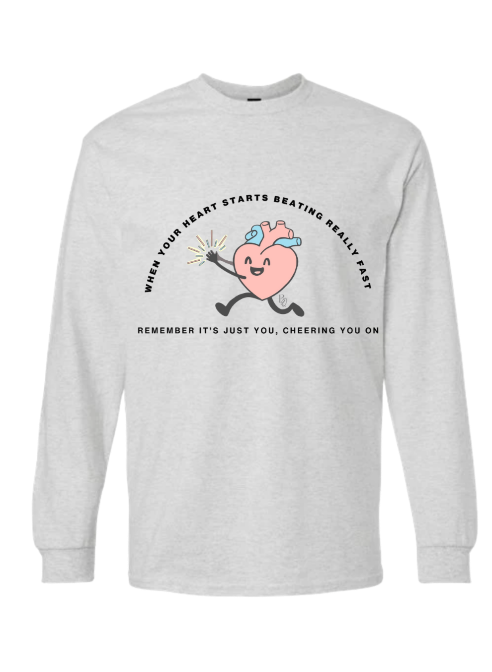 Long Sleeve Heart Applauding T-Shirt