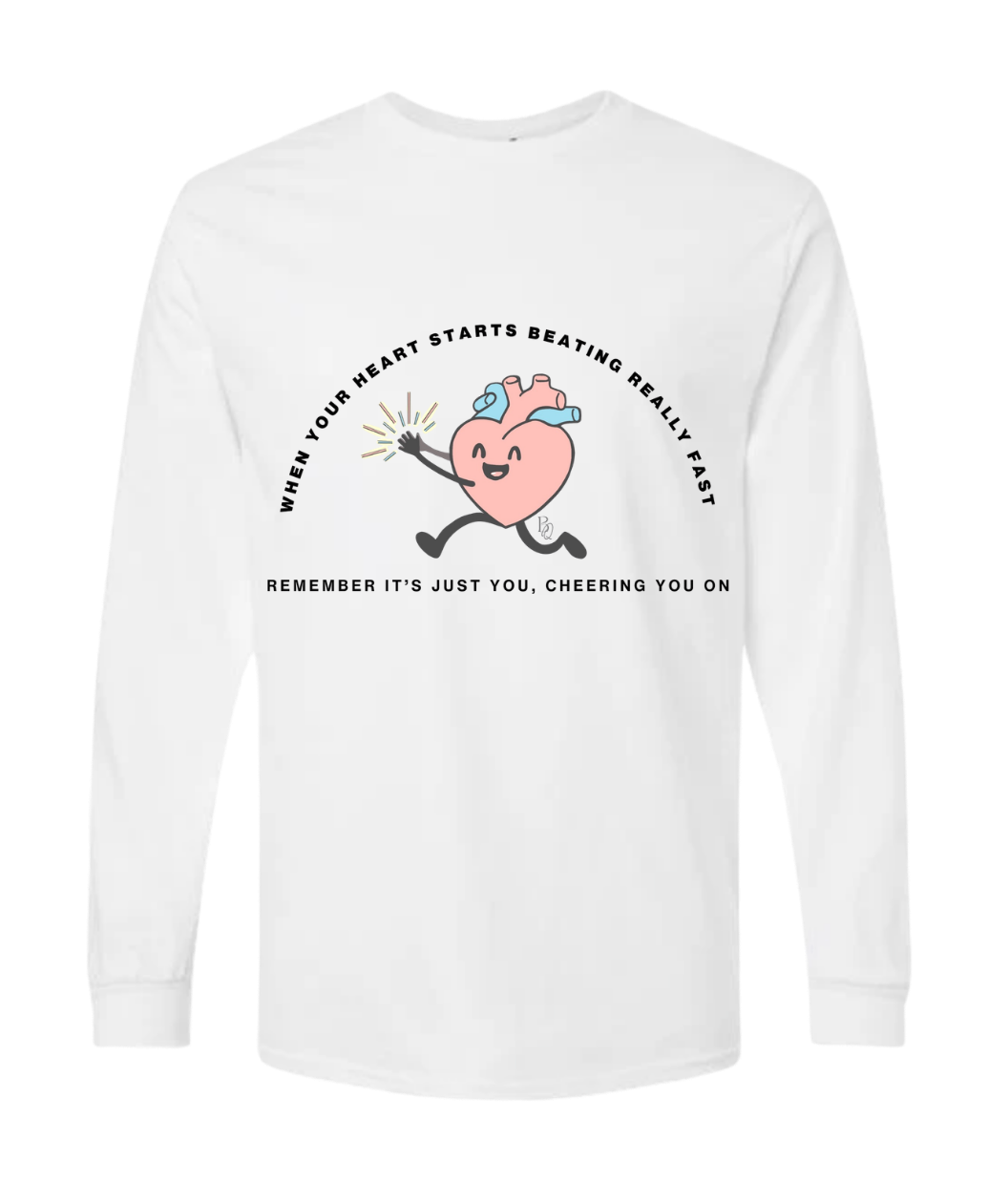 Long Sleeve Heart Applauding T-Shirt