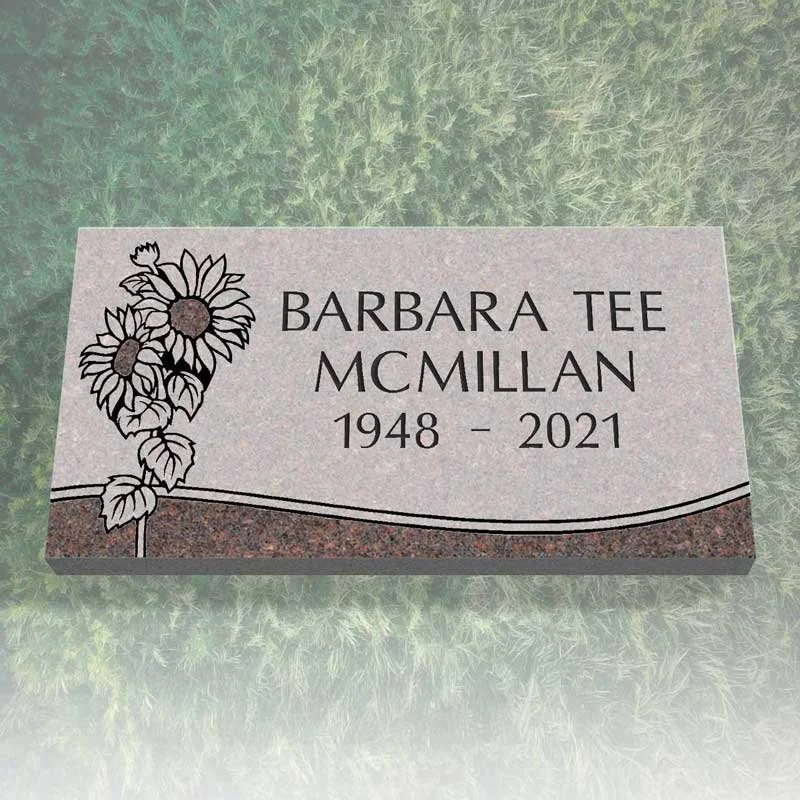 Sunflower Flat Grave Marker | EGM-003