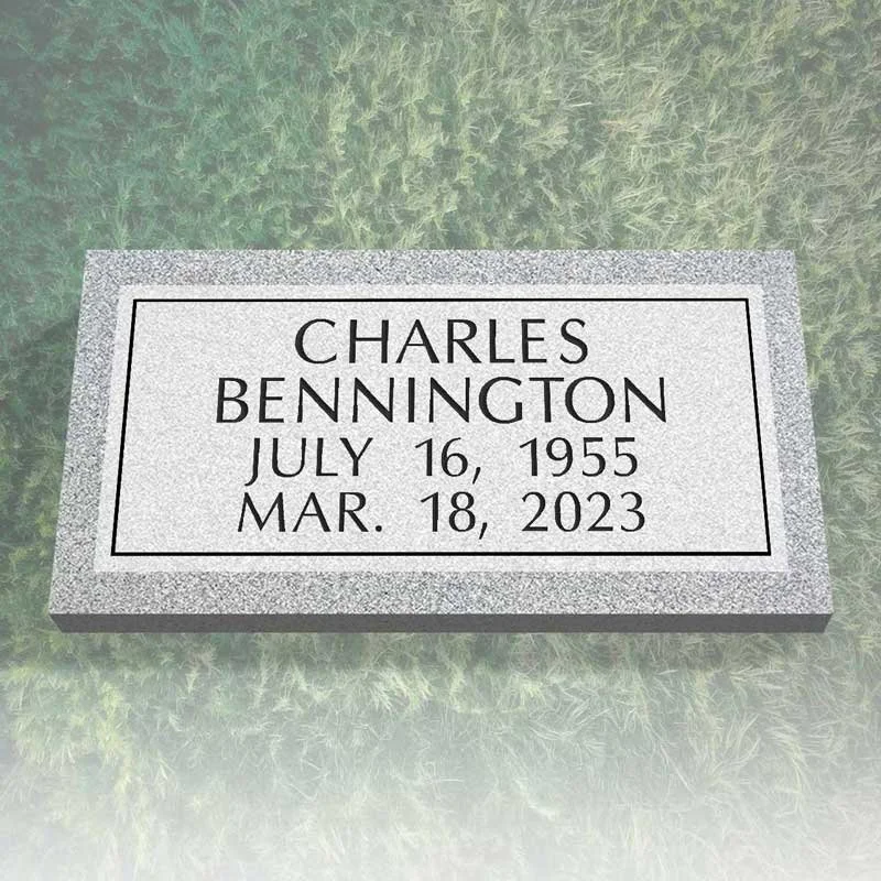 Classic Border Flat Grave Marker | EGM-018