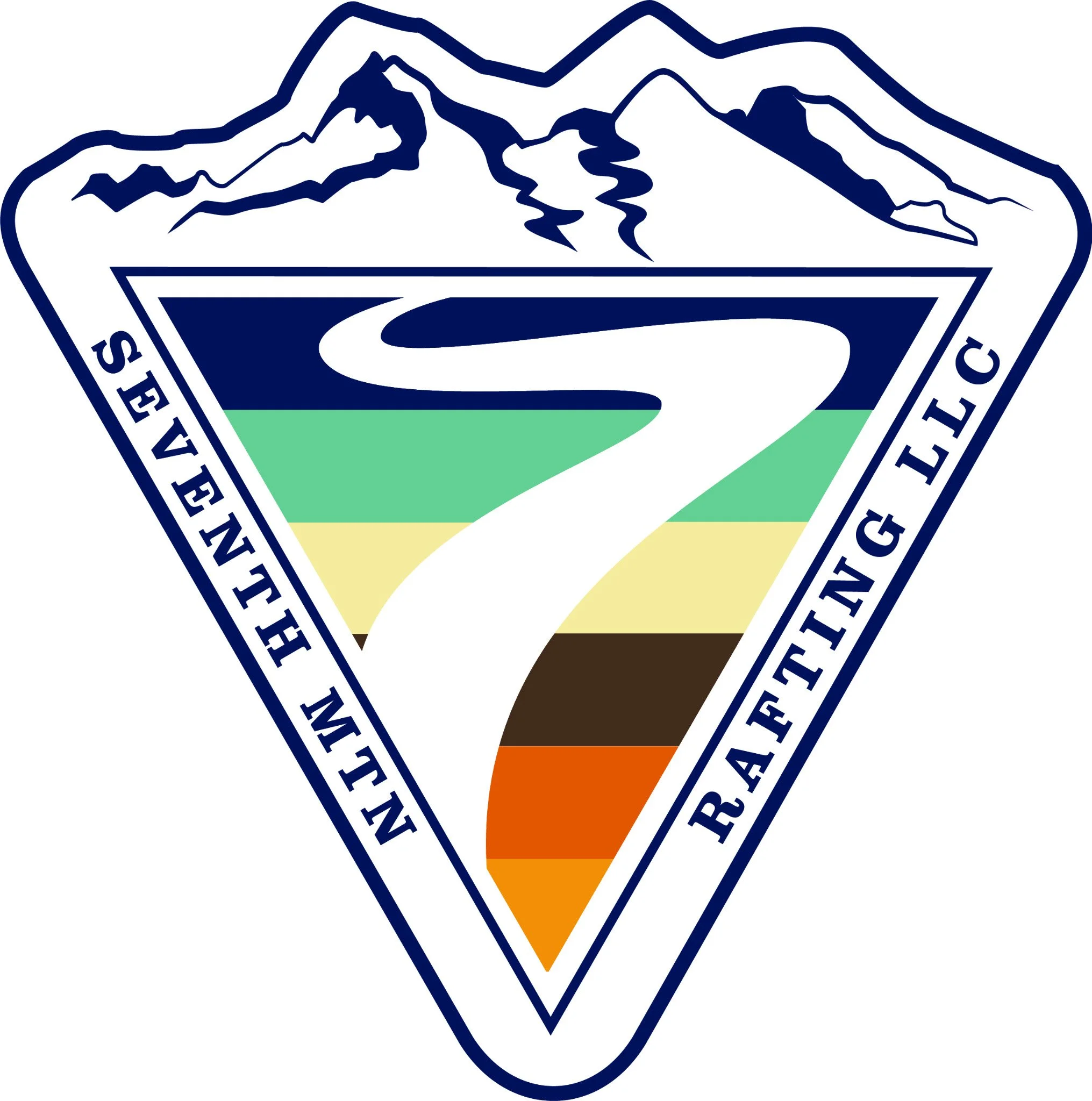 Seventh Mountain Rafting — logo design