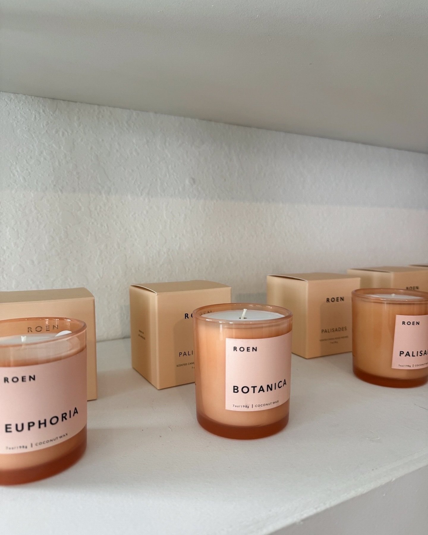 Just restocked our @roencandles collection! These have been favorites in the shop. Looking for the perfect spring scent? Check out Euphoria.