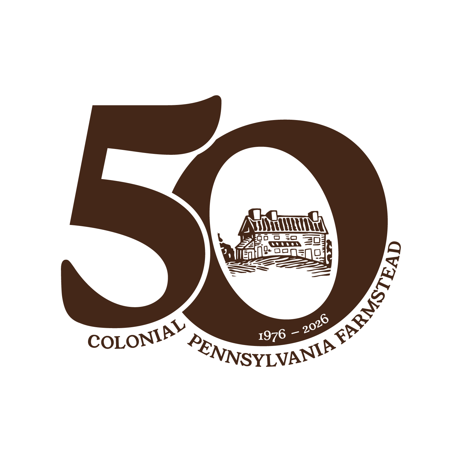 Colonial Farmstead_50th_Logos_Brown.png