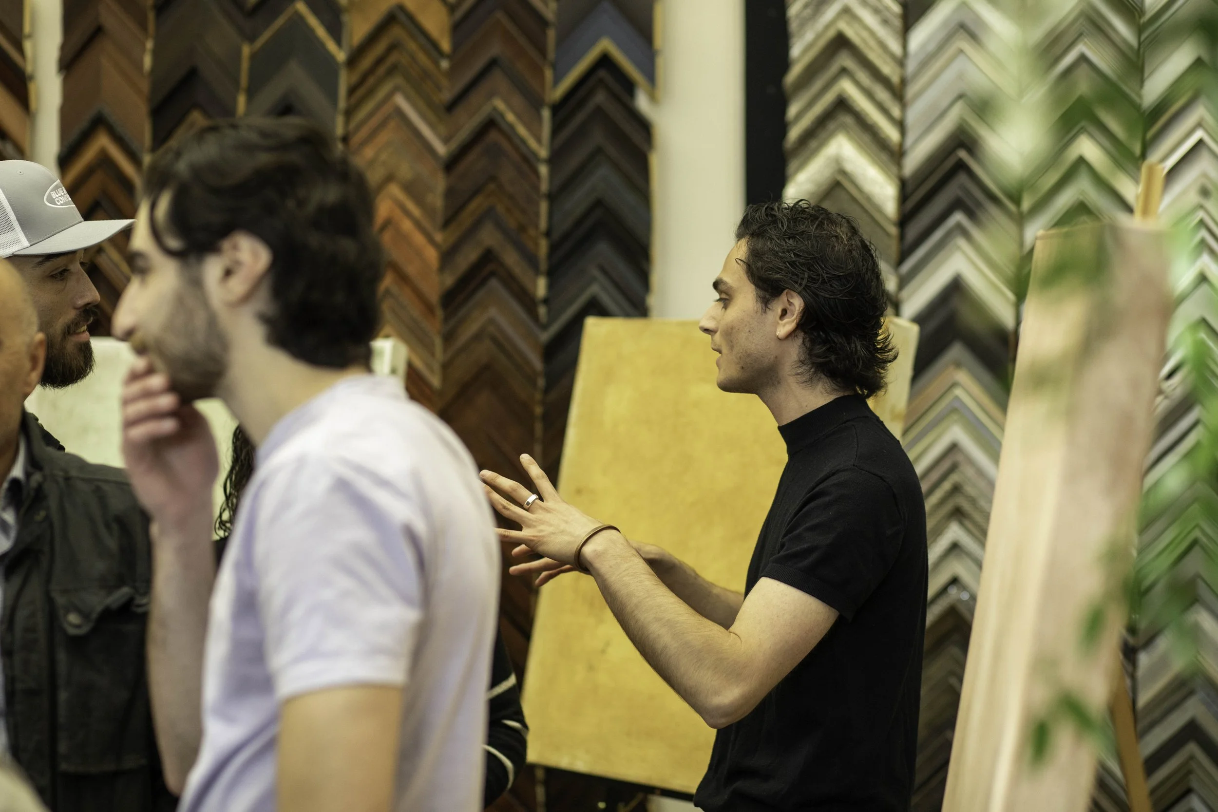 Exhibition for Adam Torcomian's Armenian Monochrome oil painting series in Narberth, PA.