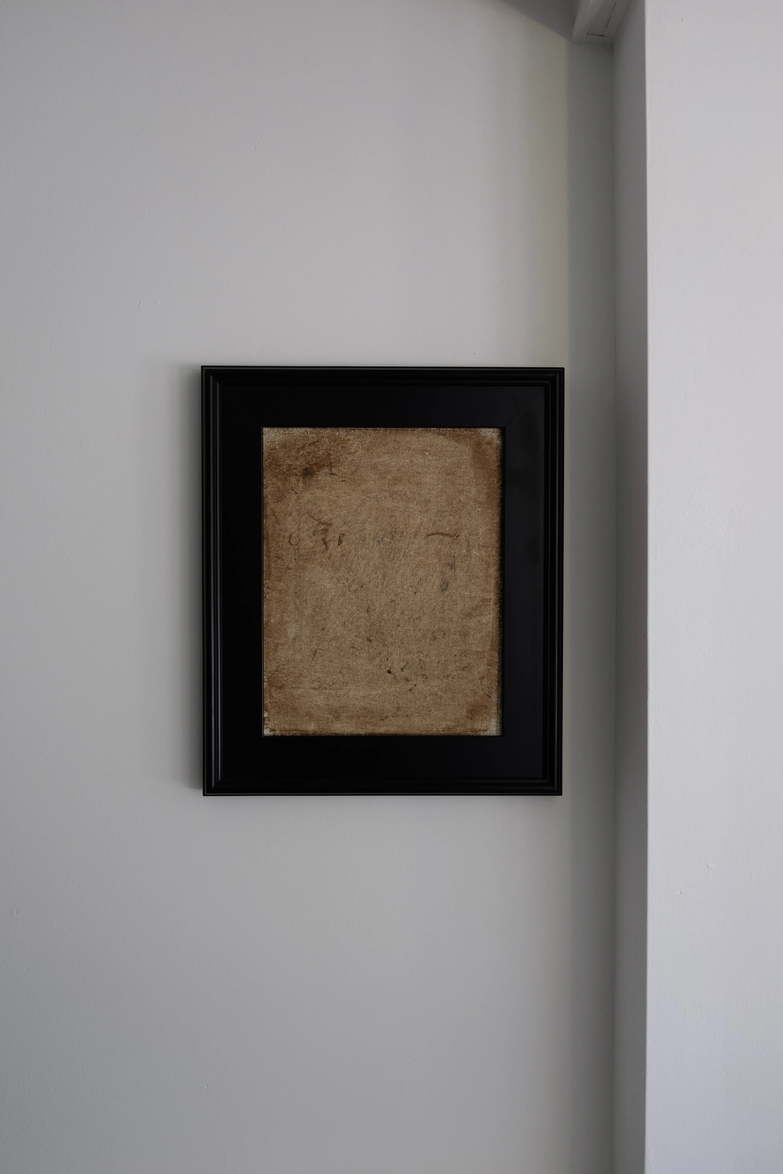 Oil painting by artist Adam Torcomian, part of Unforgotten Grounds (Armenian Monochrome) series.