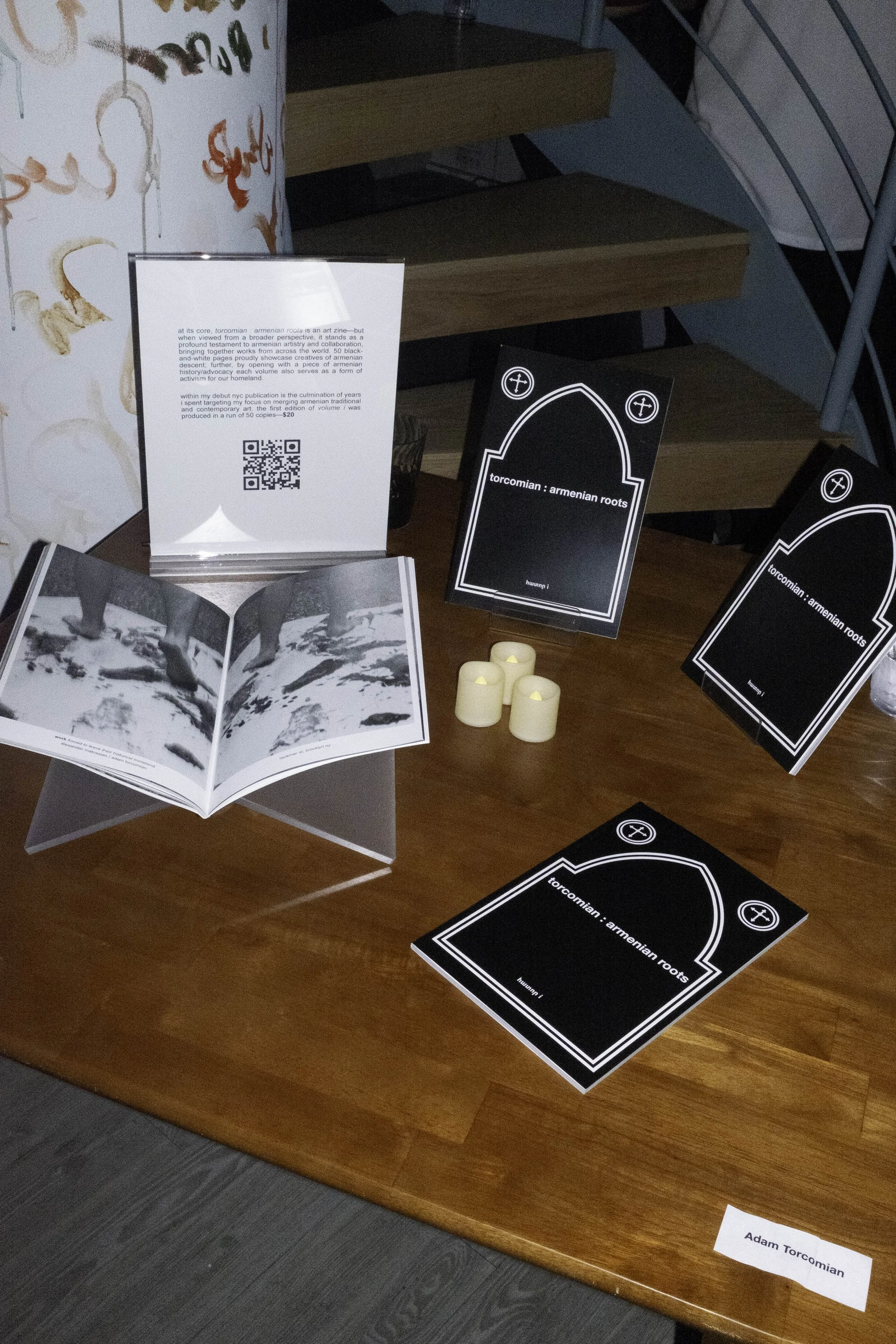 Exhibition for Torcomian : Armenian Roots painting and photography book published by Adam Torcomian in New York City