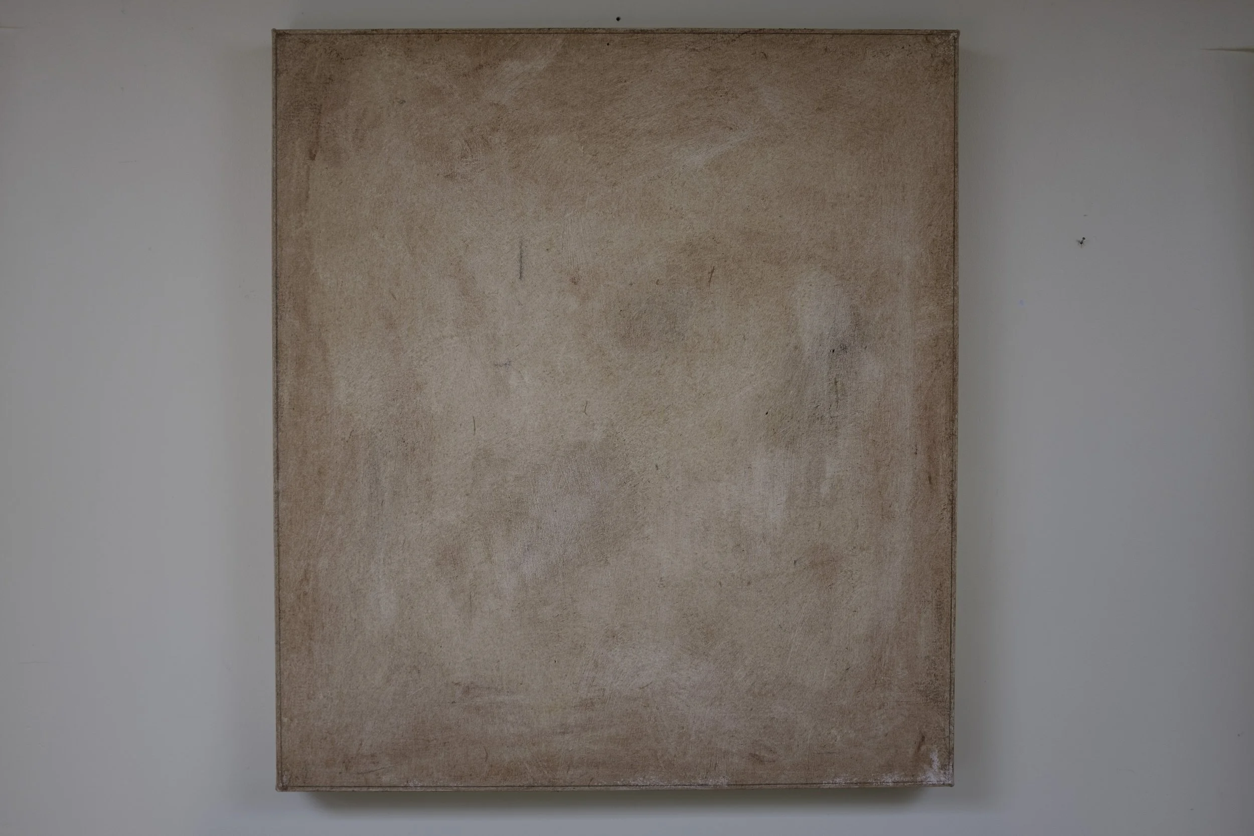 Oil painting by artist Adam Torcomian, part of Unforgotten Grounds (Armenian Monochrome) series.