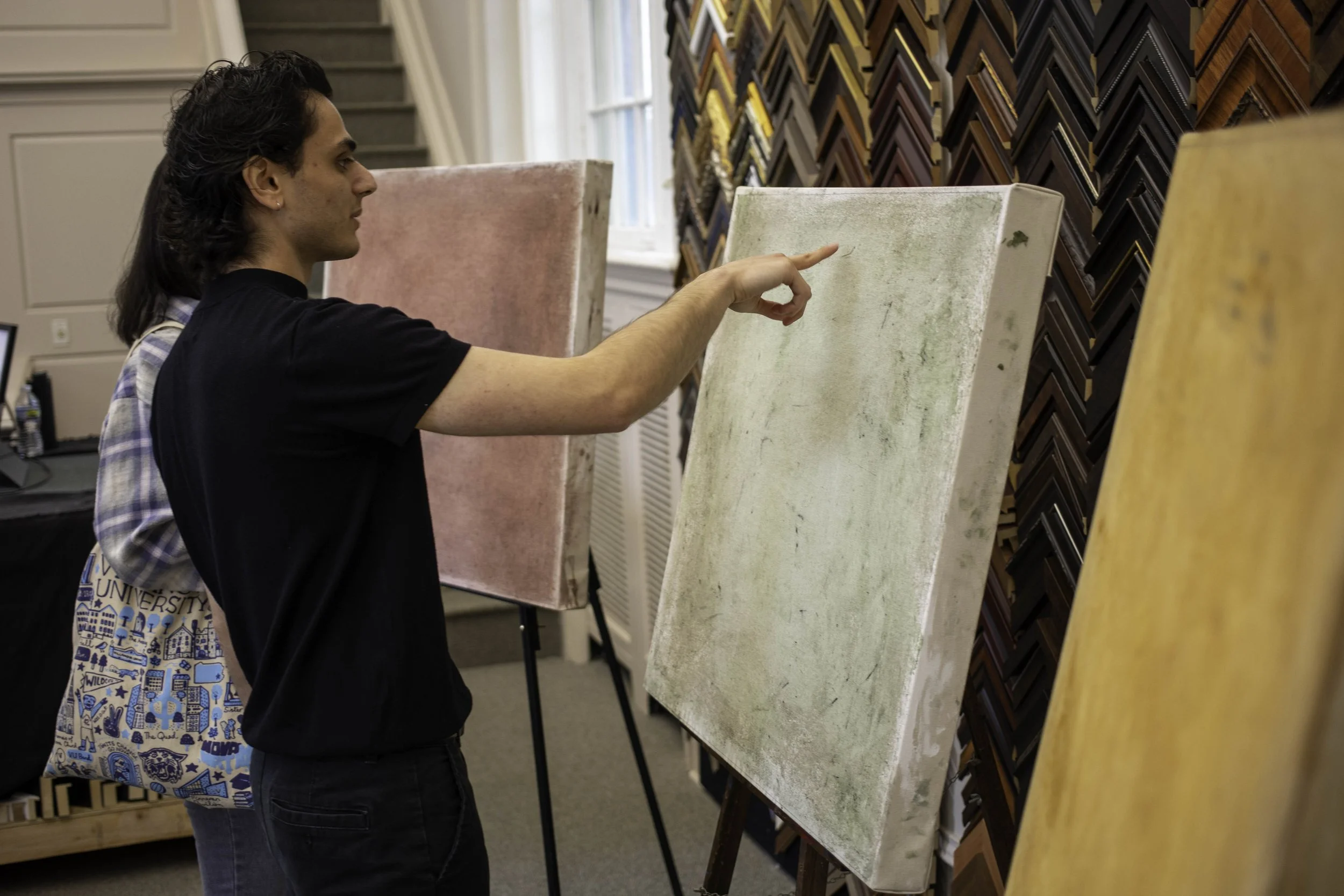 Exhibition for Adam Torcomian's Armenian Monochrome oil painting series in Narberth, PA.