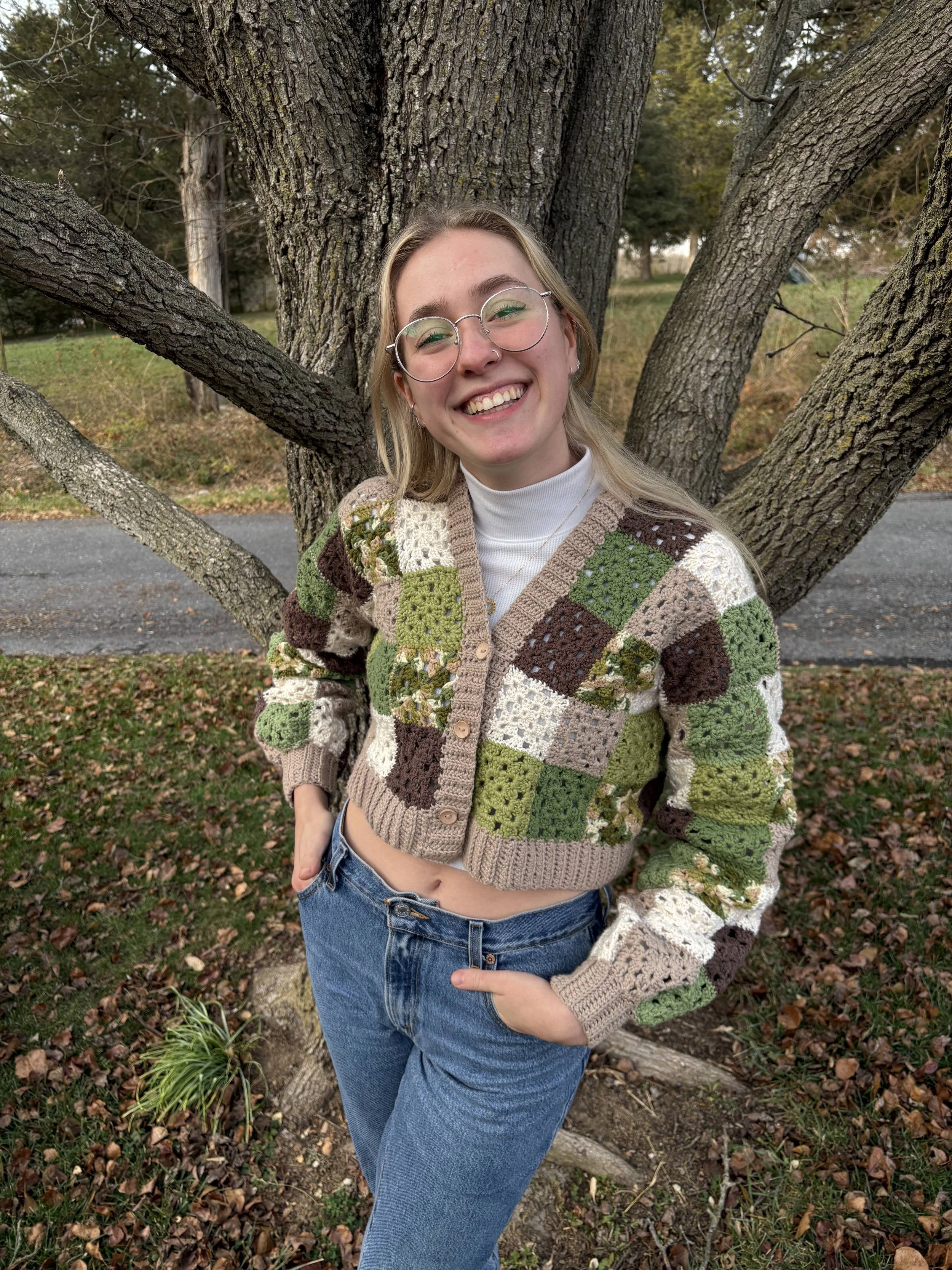 2024 - A granny square cardigan; my first big project!