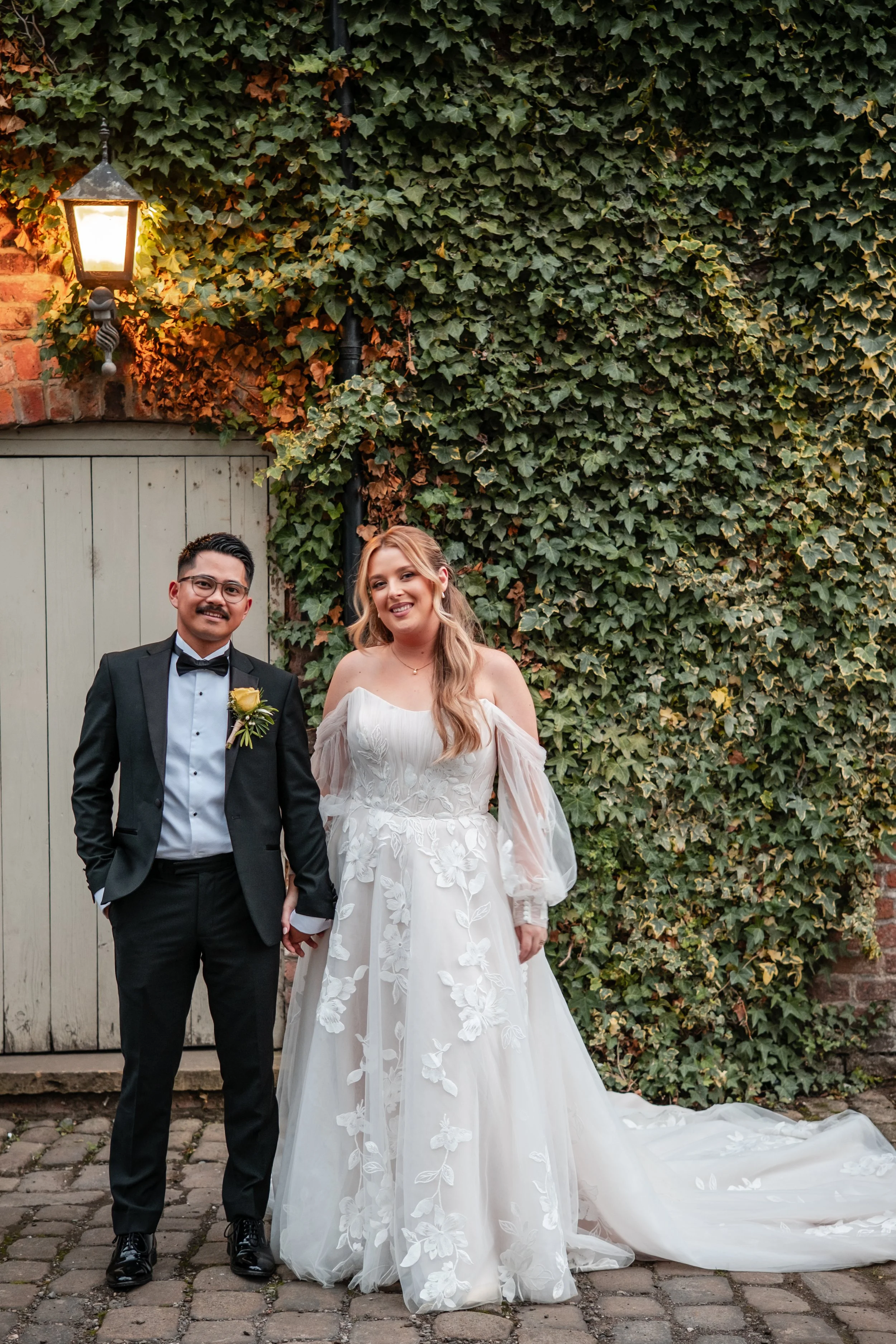 Bride and Groom portaits at The Barn at Morleys Hall 4.jpg