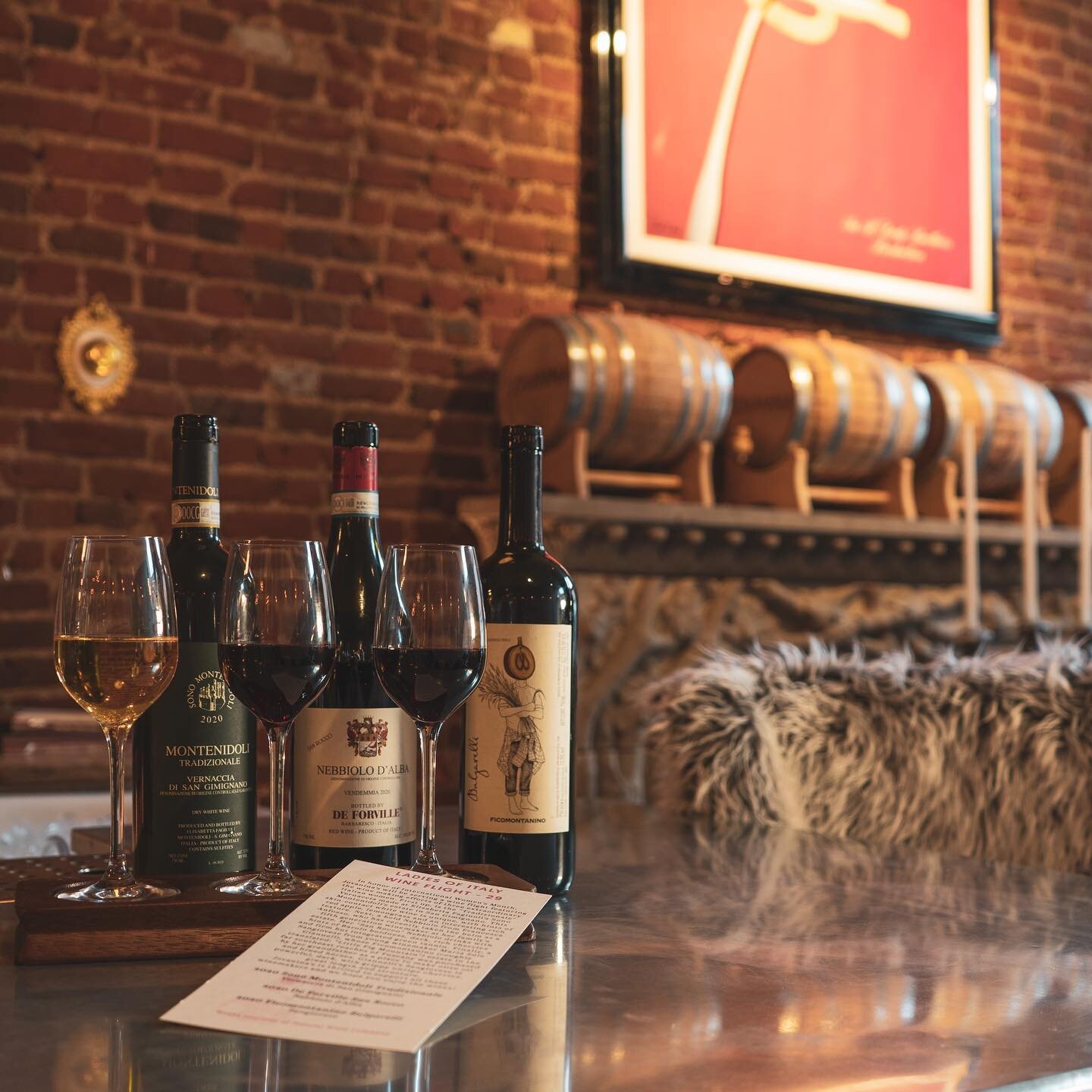 Another quick shoot for the Ladies of Italy Wine Flight feature at work. three wines made by three Italian women in honer of International Women&rsquo;s Month. 
.
#denverfood #denver #denvercolorado #wine #internationalwomensday #internationwomensmon