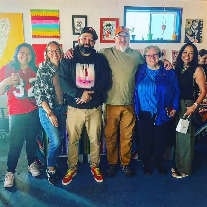 Mario Guitron and crew at #pedropointbrewing in Pacifica. Check out the brewery and the art done by ArtZone artists.. #sfart #pacificaart #bayareagalleries #bayareaart
