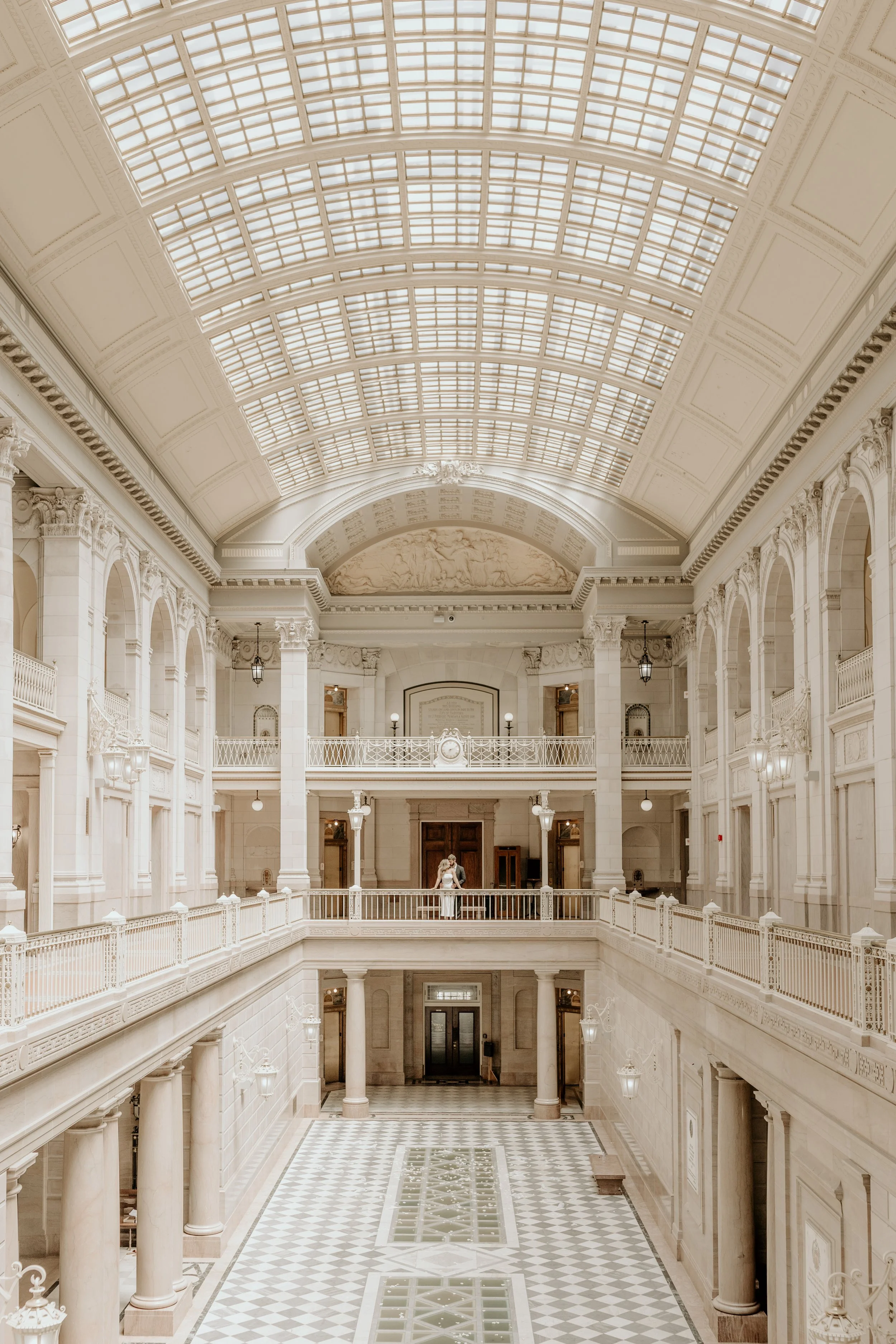 Hartford city hall wedding portraits
