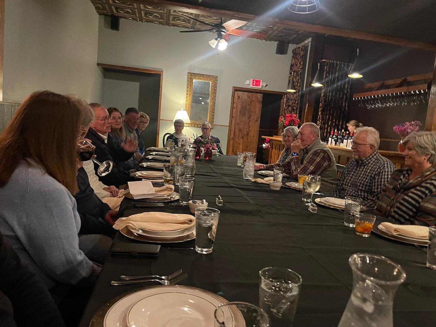 Tonight the Rotary Club of Westfield celebrated our 15 anniversary at the Angry Donkey. The food was fantastic. We heard from Sandra Cunningham,  a Charter Member. There was great conversation and company.